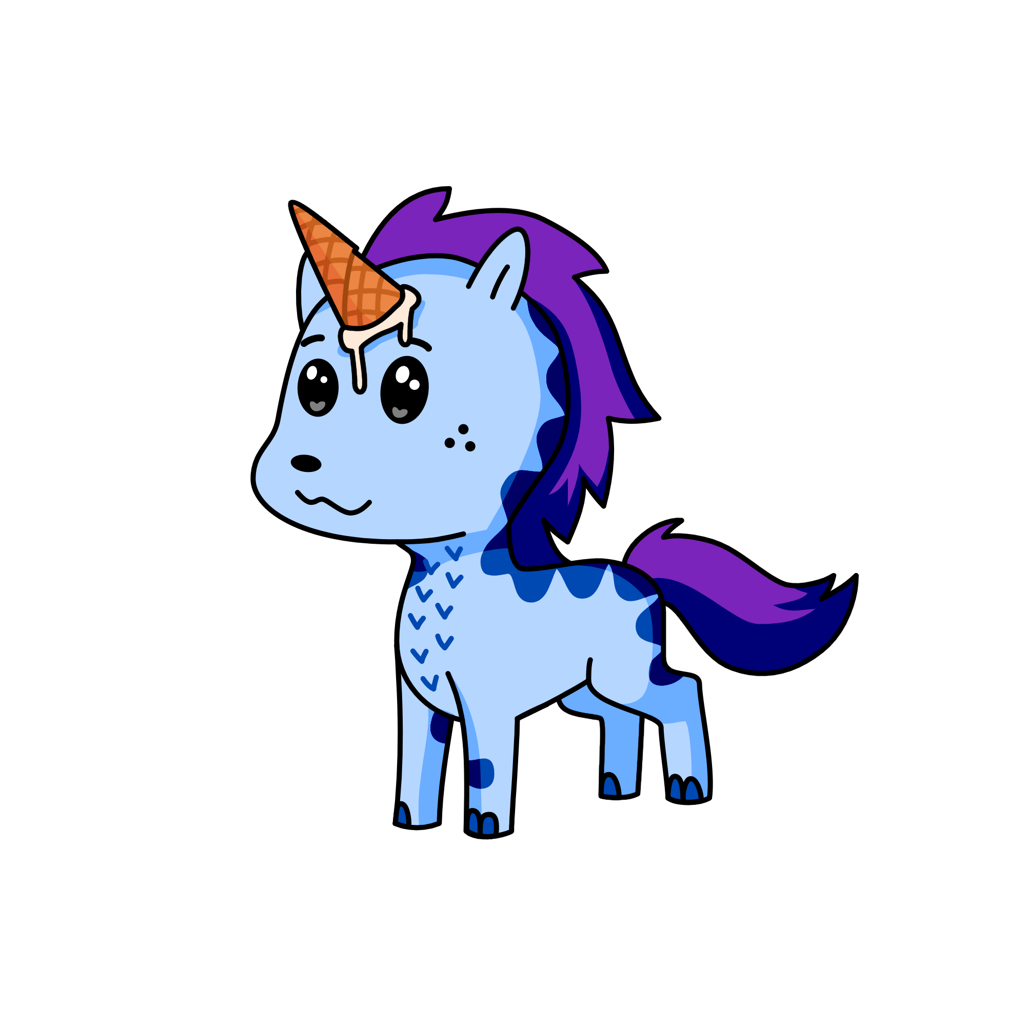 Blu-berry, the unicorn