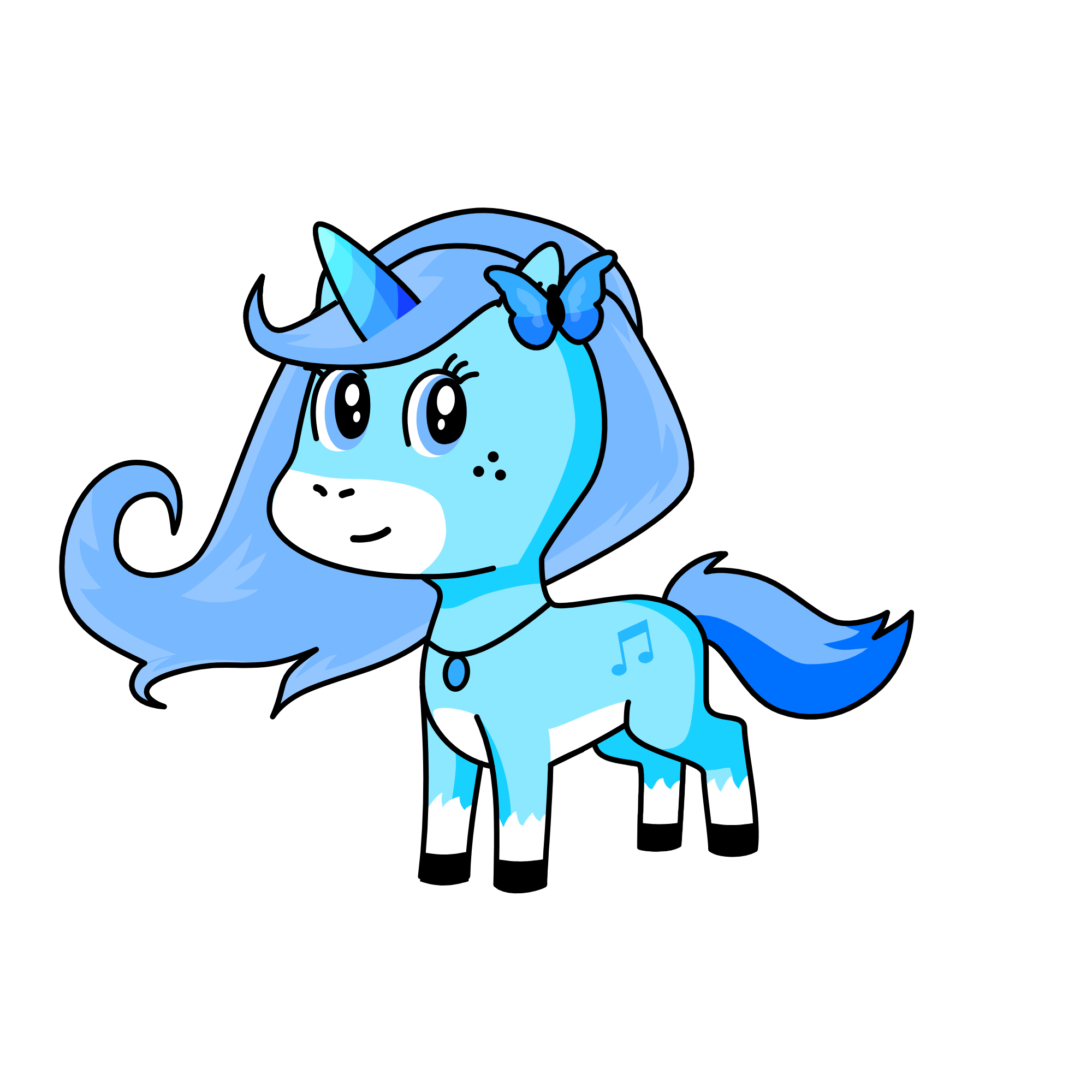 Crystal, the unicorn