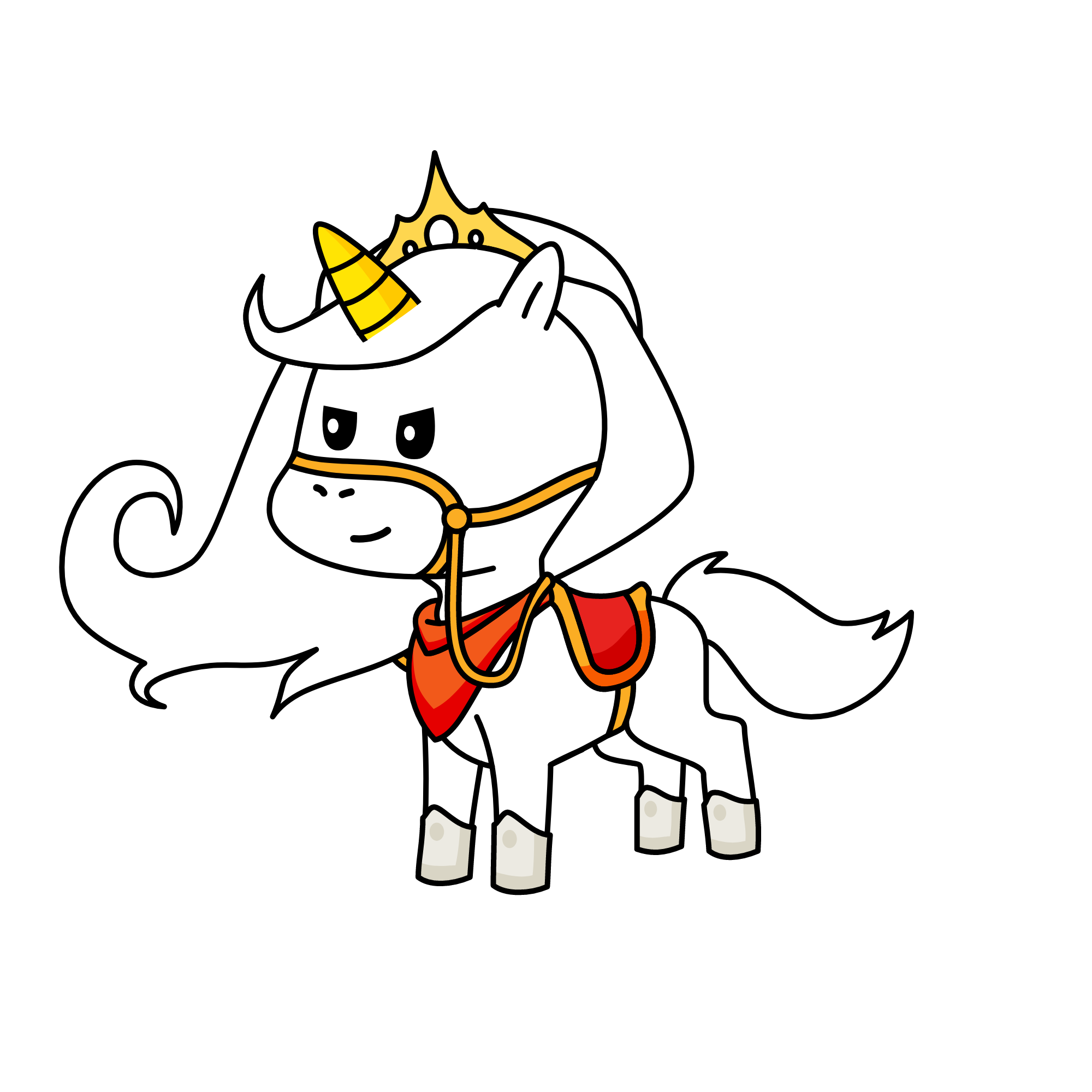 blue jini, the unicorn