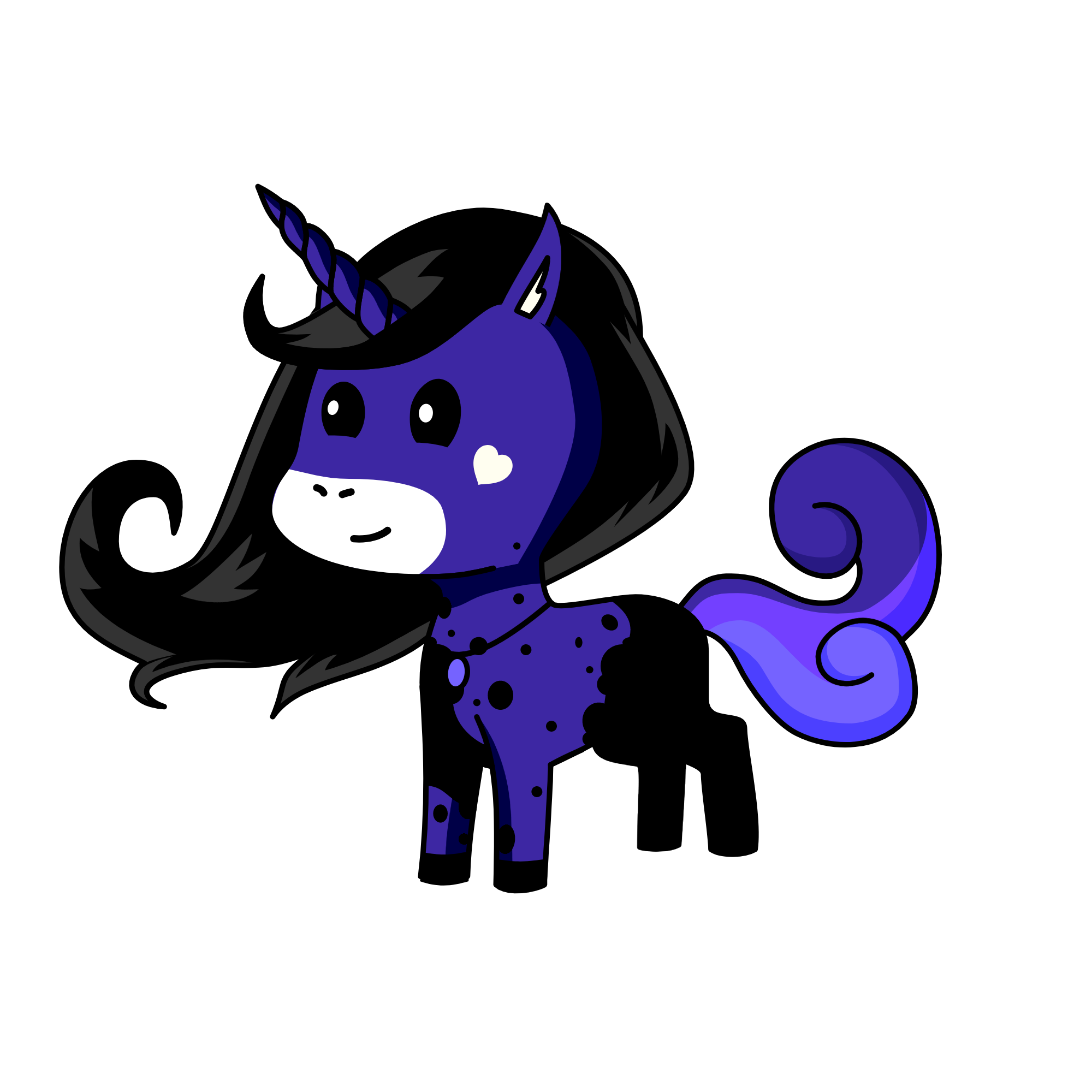 Midnight, the unicorn