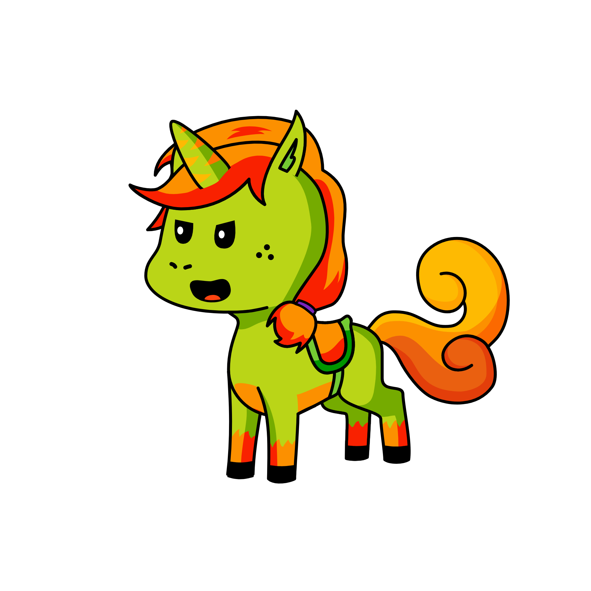 Sadle, the unicorn