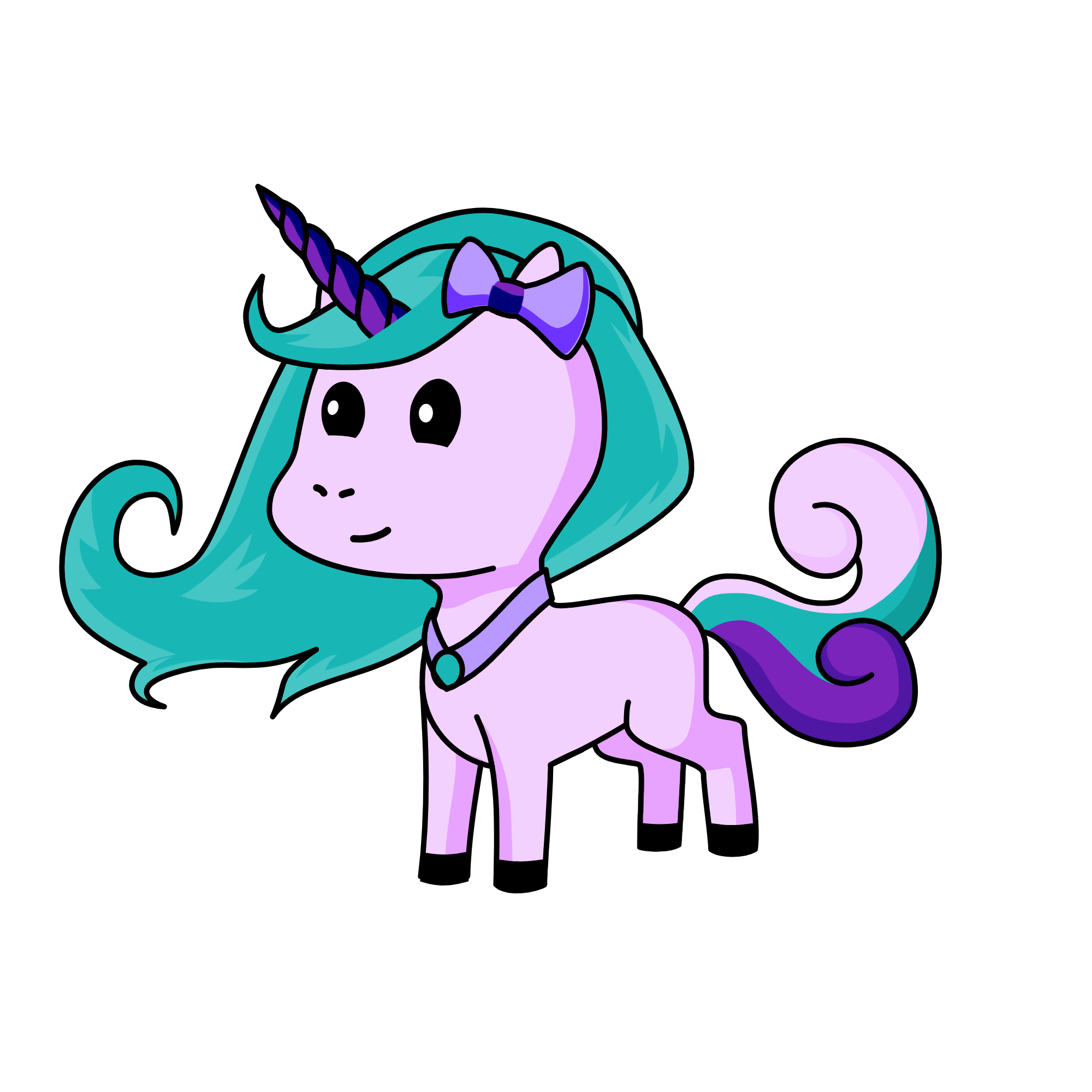 Violet, the unicorn