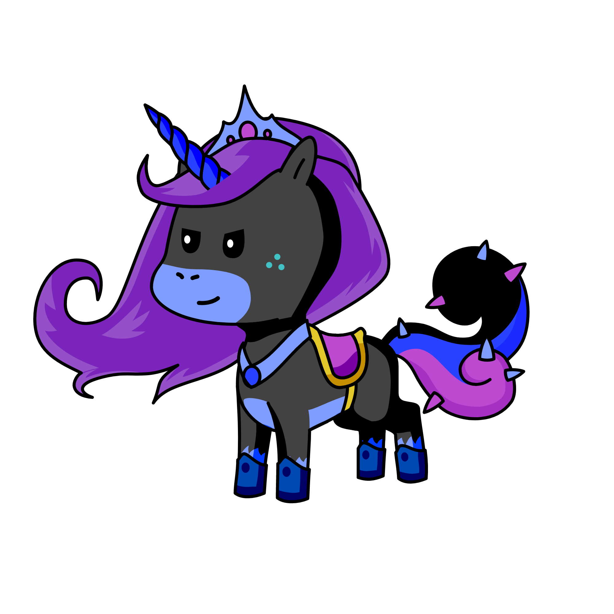 Queen Lunaris, the unicorn