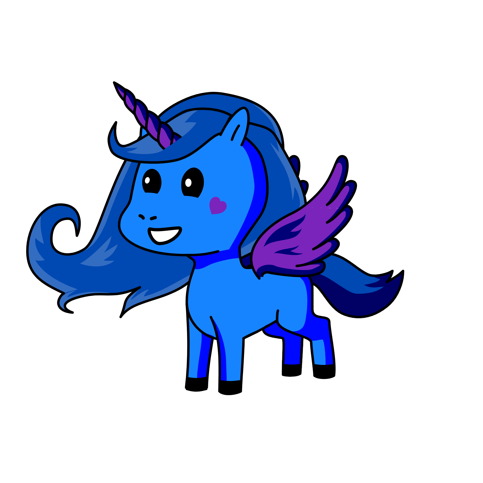 Moonlight, the unicorn