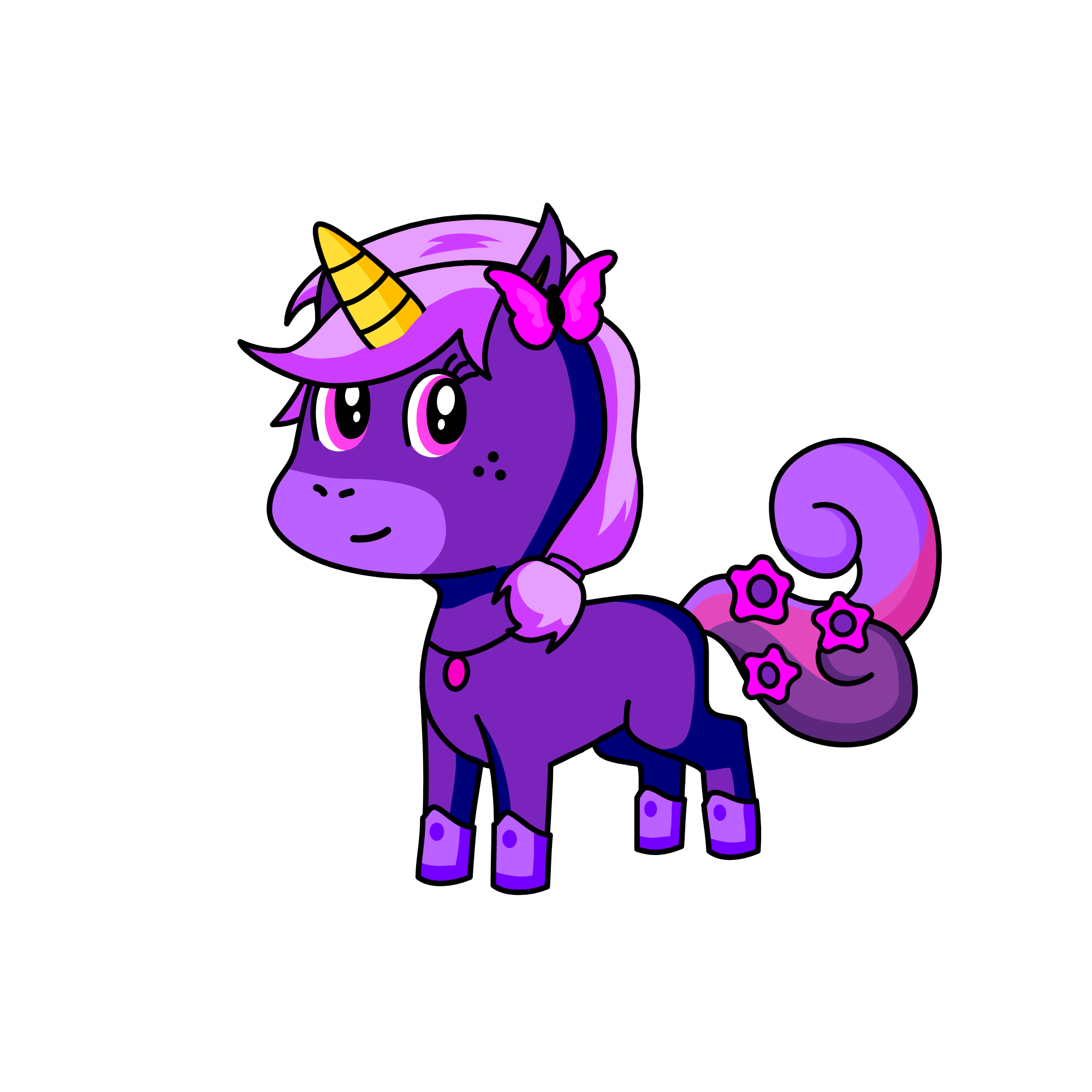 purpsely, the unicorn