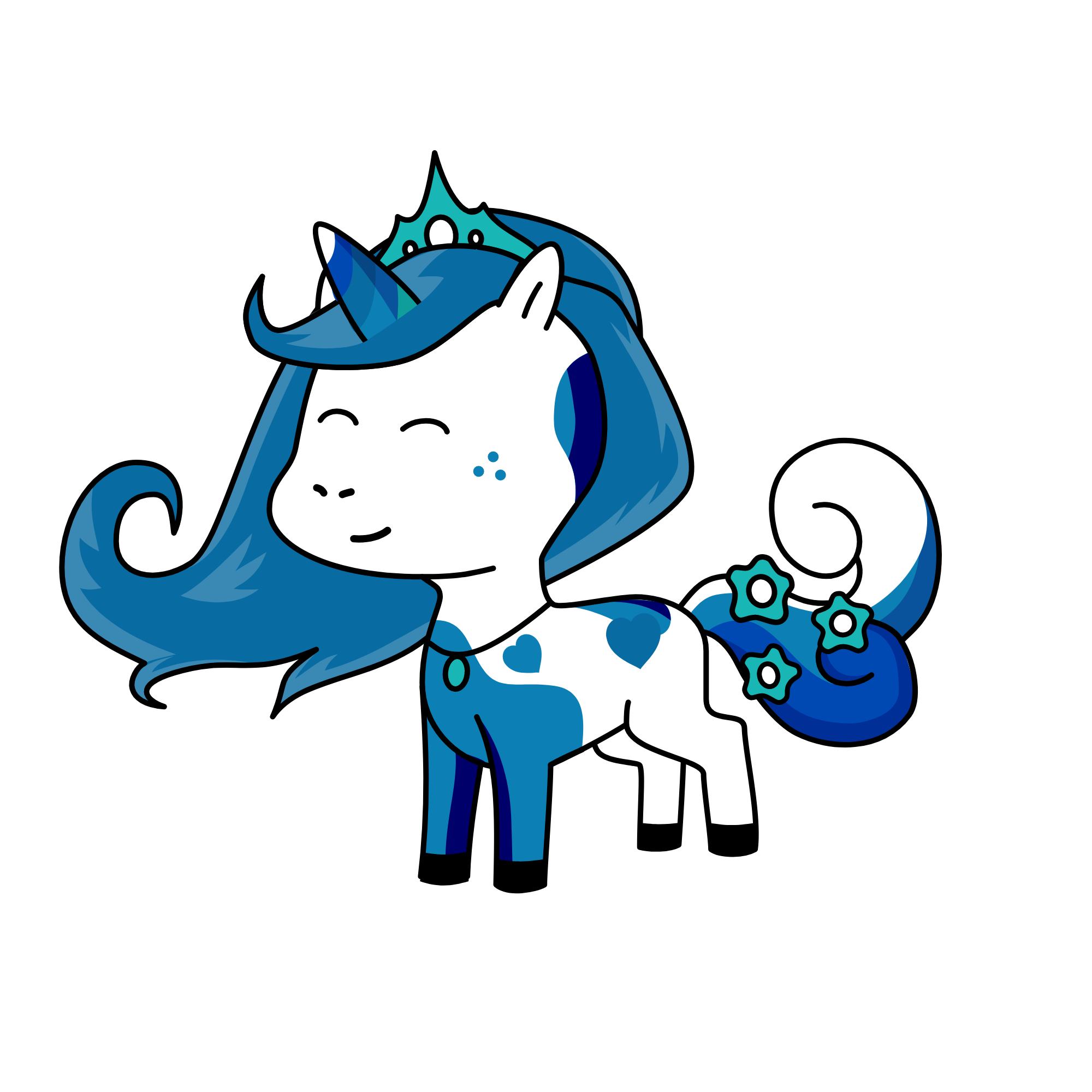 snow mick, the unicorn