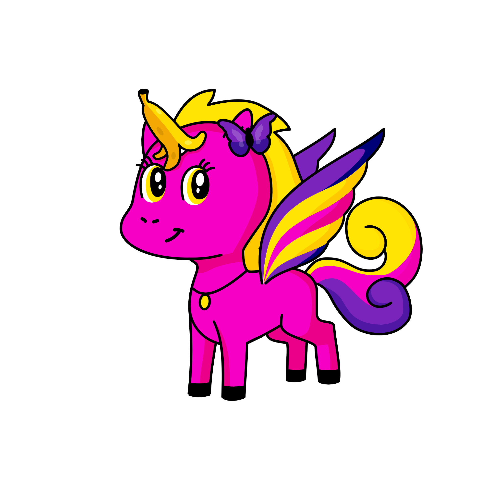 Banana Girl, the unicorn