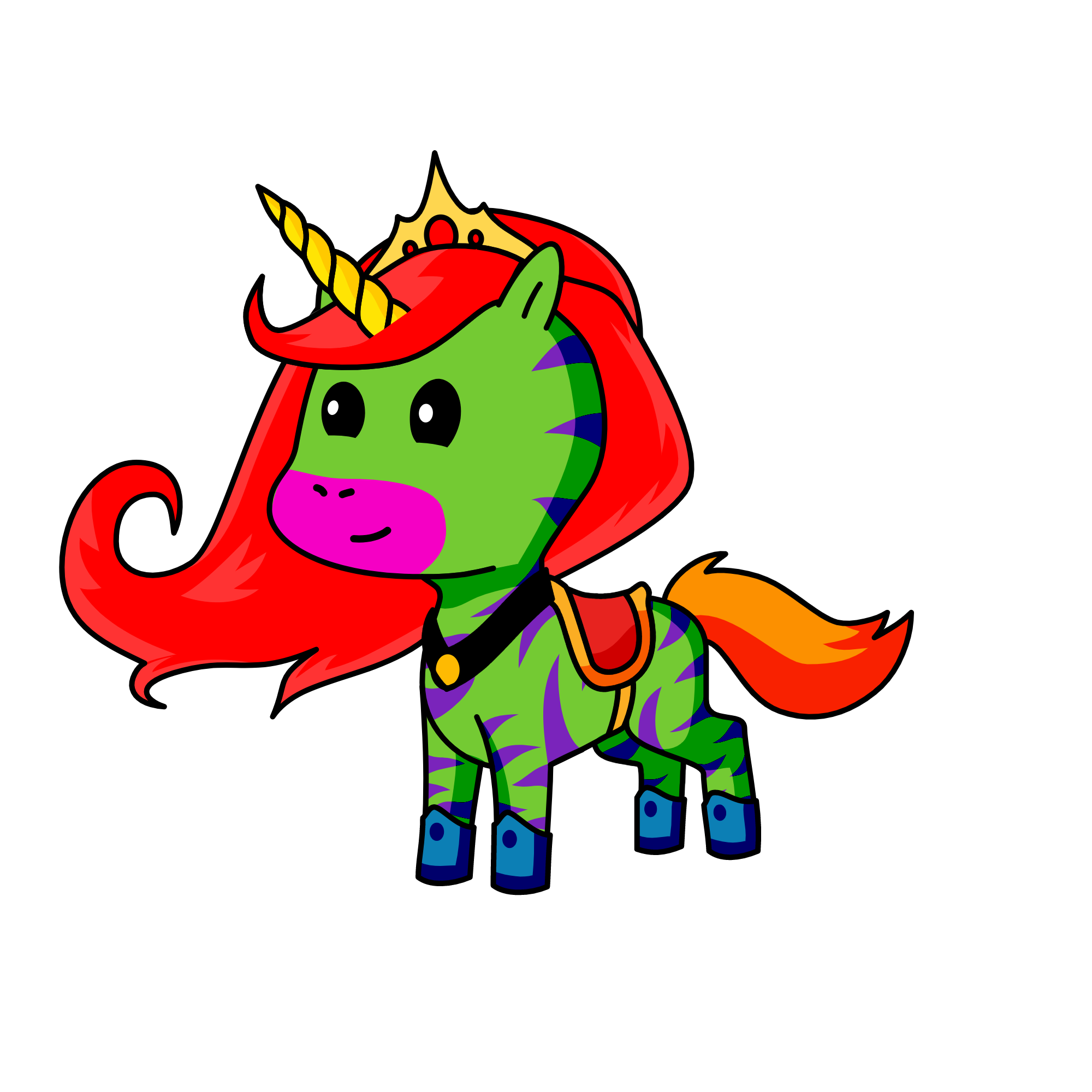 rainbow corn, the unicorn