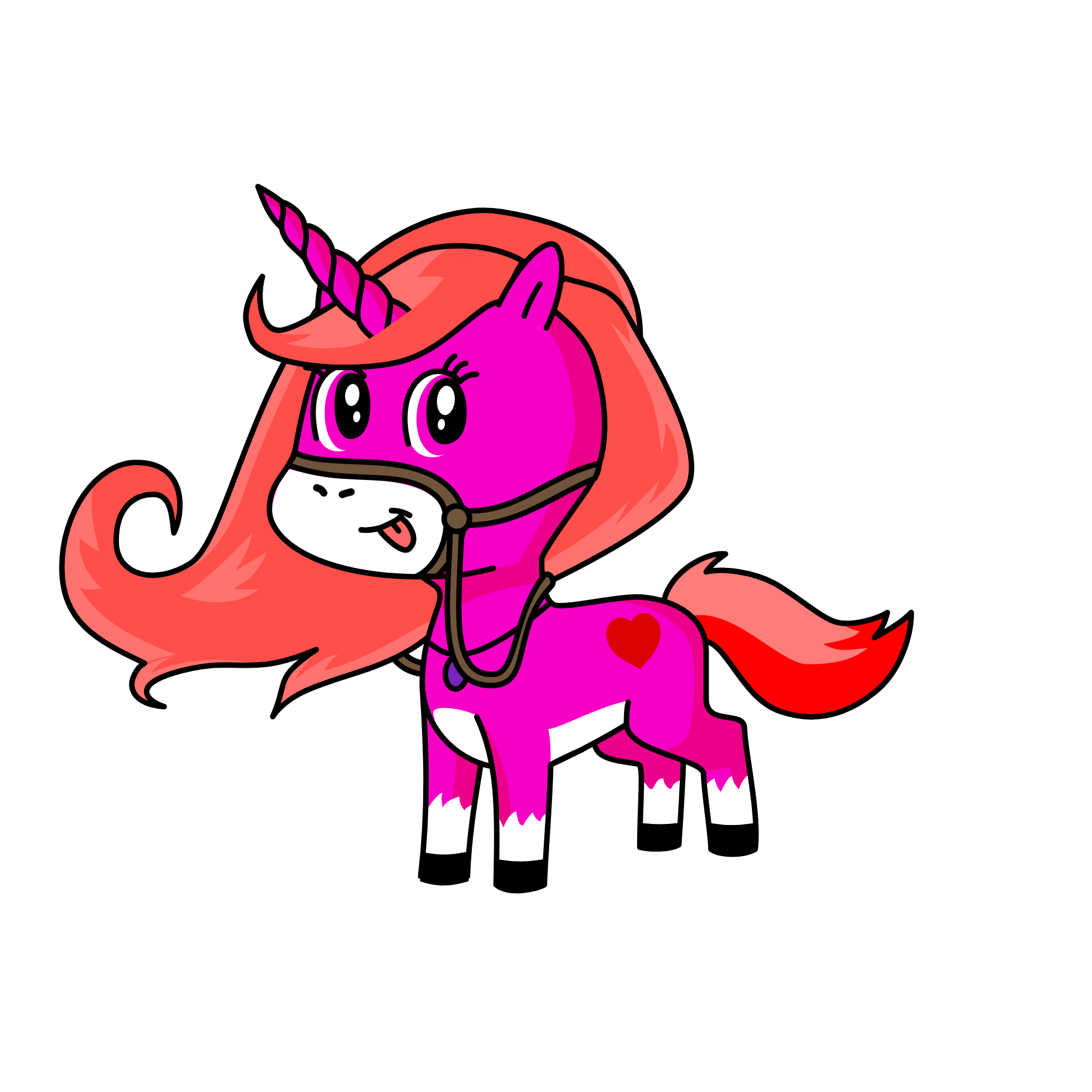 Pinki, the unicorn