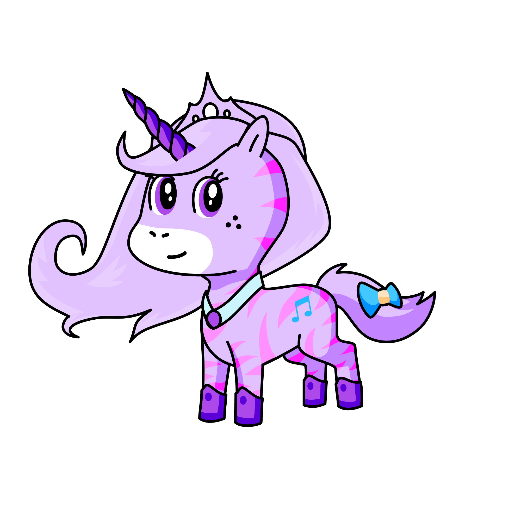Snow princess, the unicorn