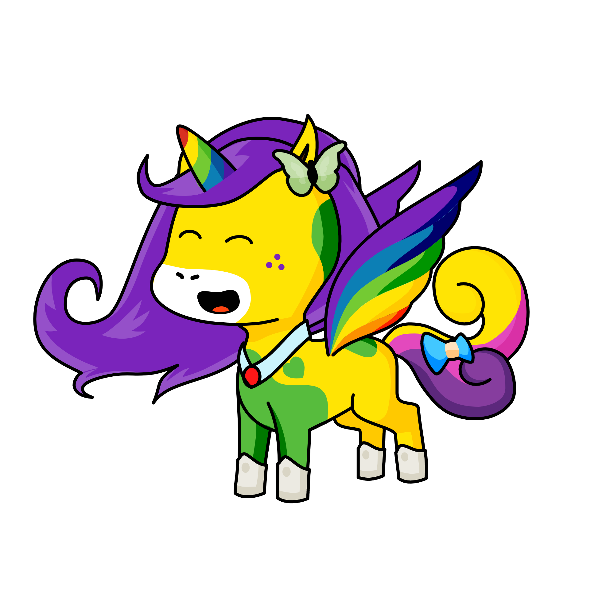 zxcvb, the unicorn