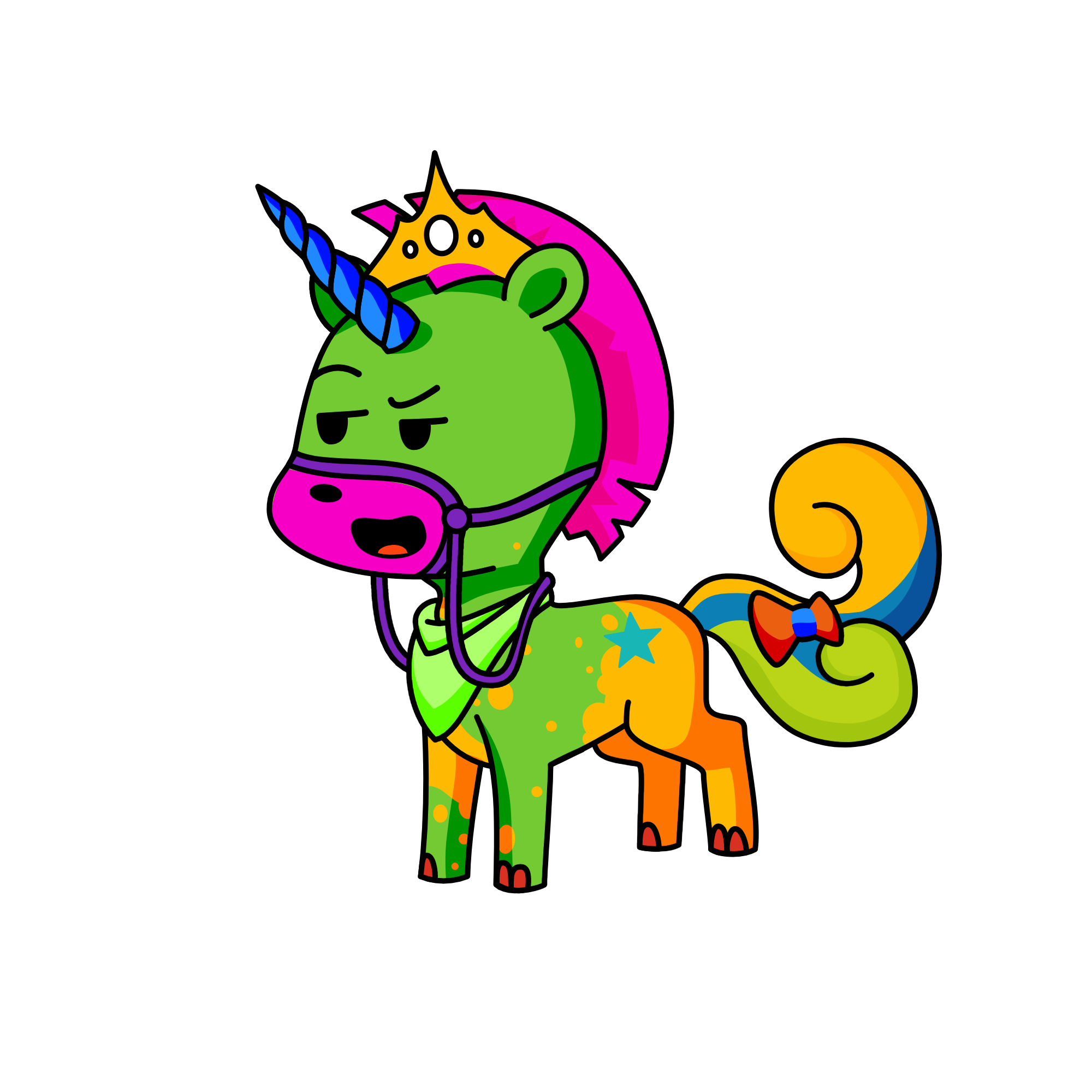 weird trinity tricia , the unicorn