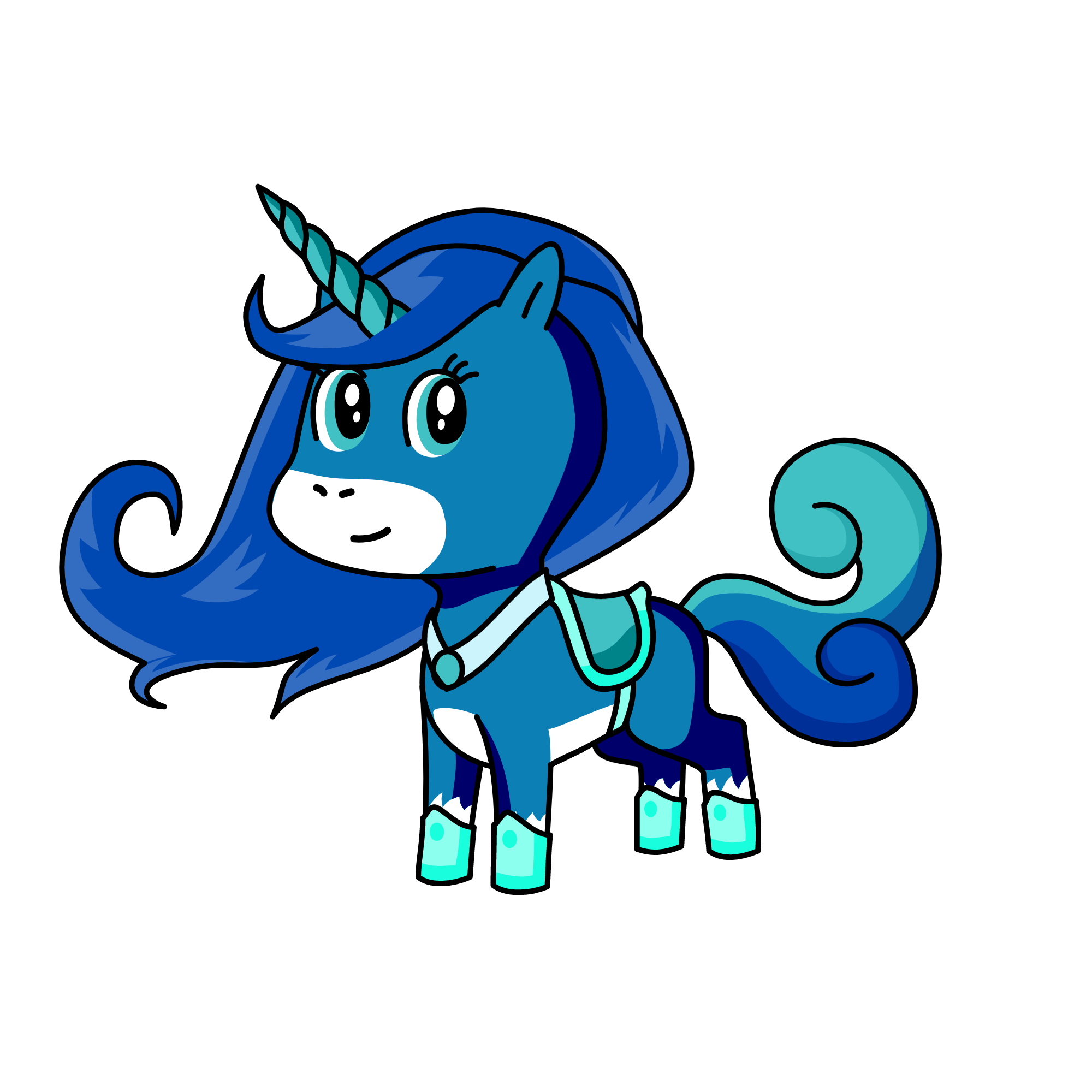 Winter, the unicorn