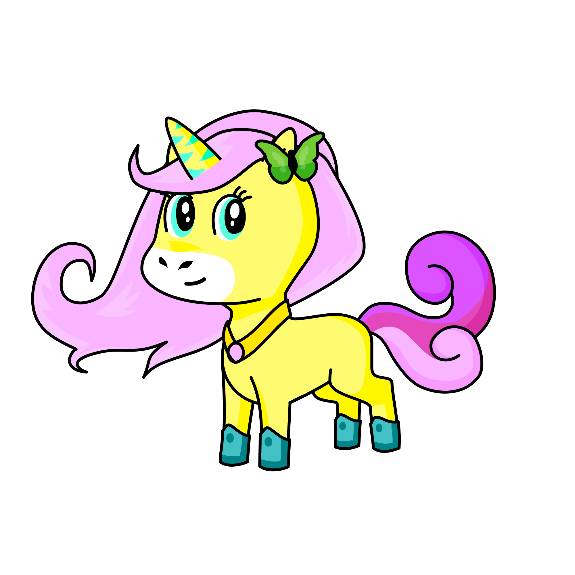 Fluttershy, the unicorn