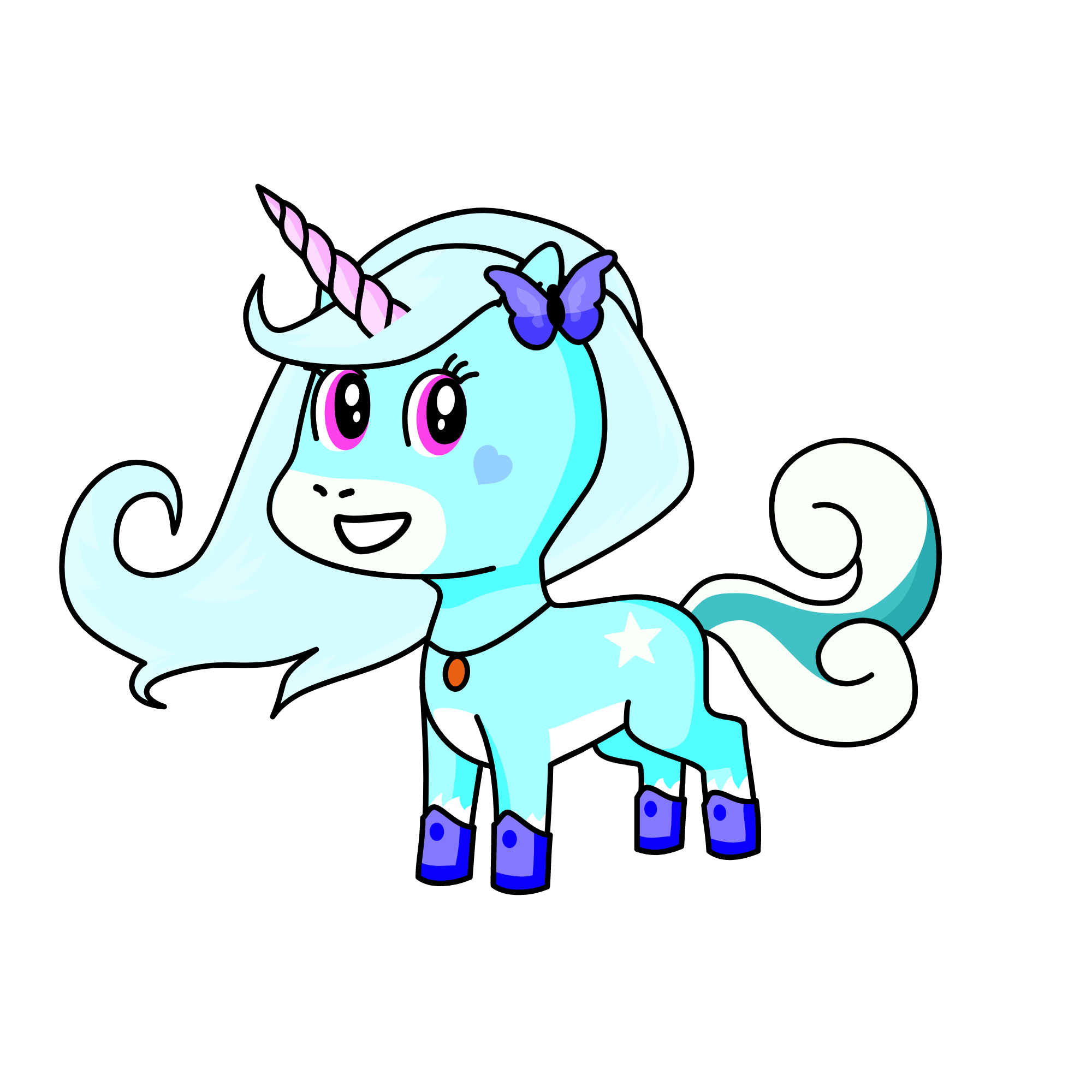 BUBBLES , the unicorn