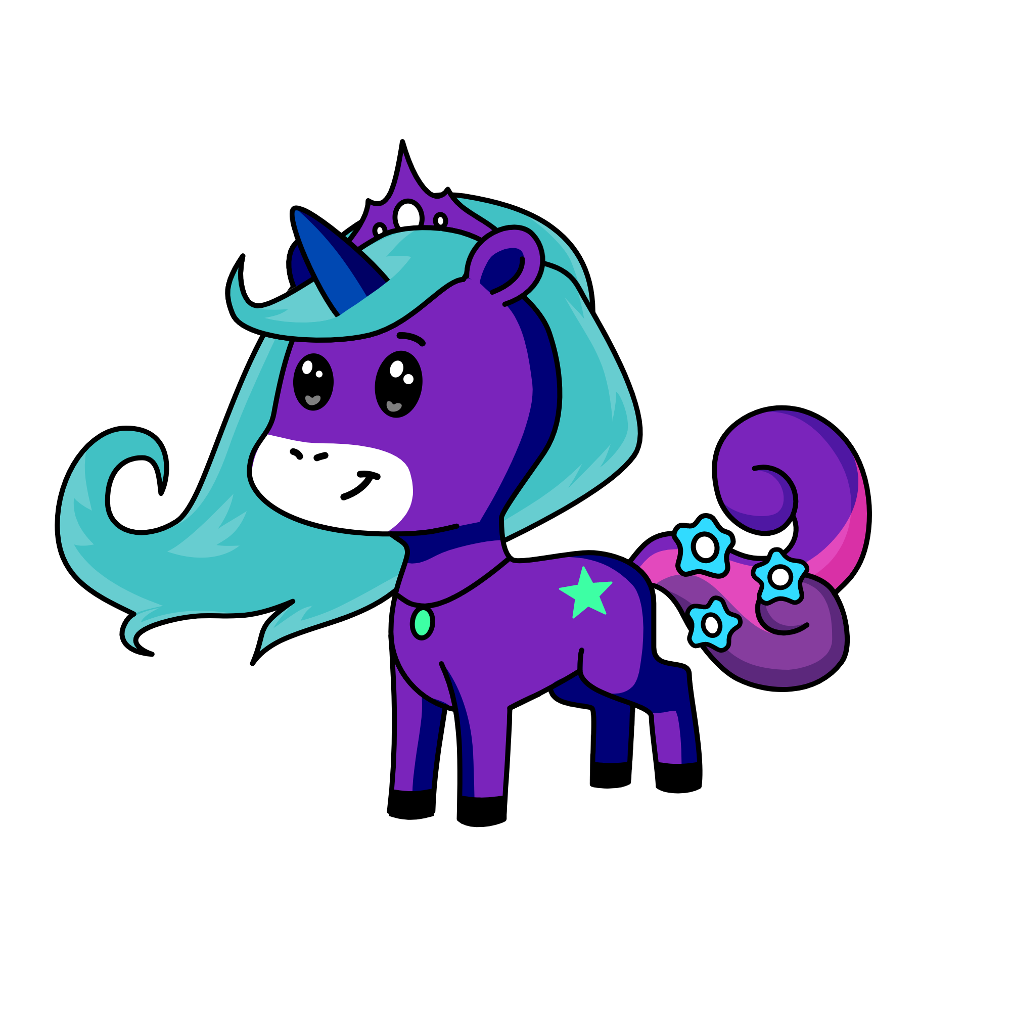 Princess Snowy, the unicorn