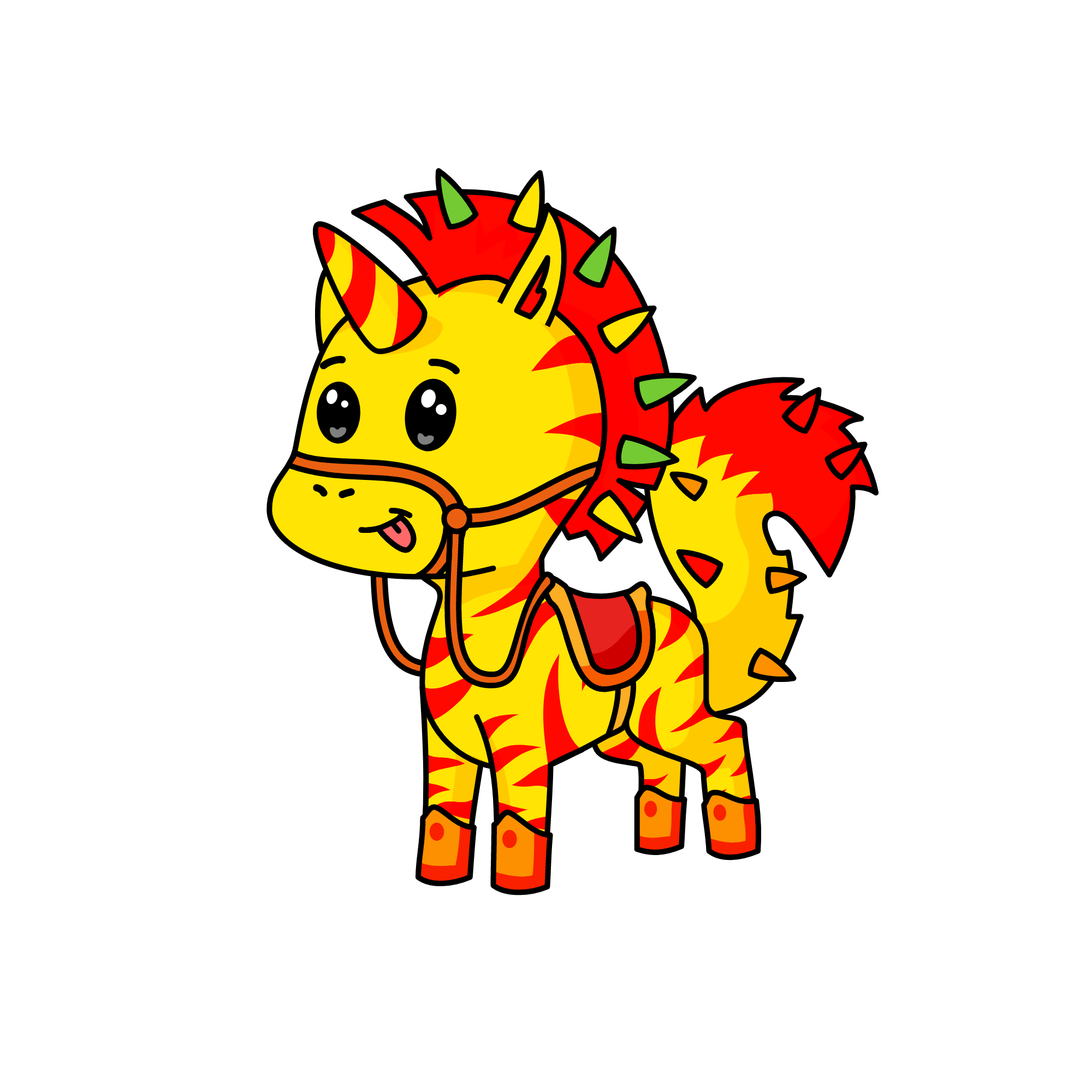 tiger, the unicorn