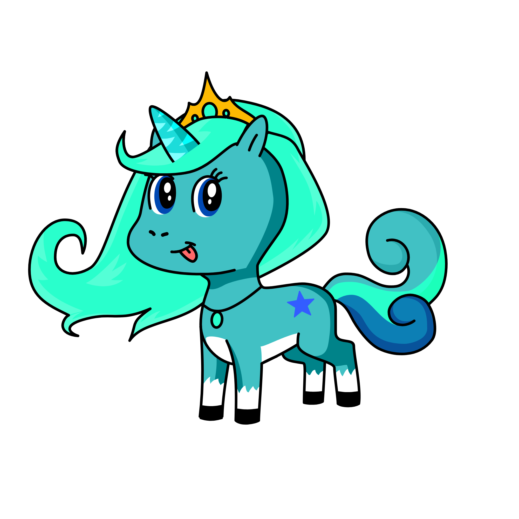 Nieve, the unicorn