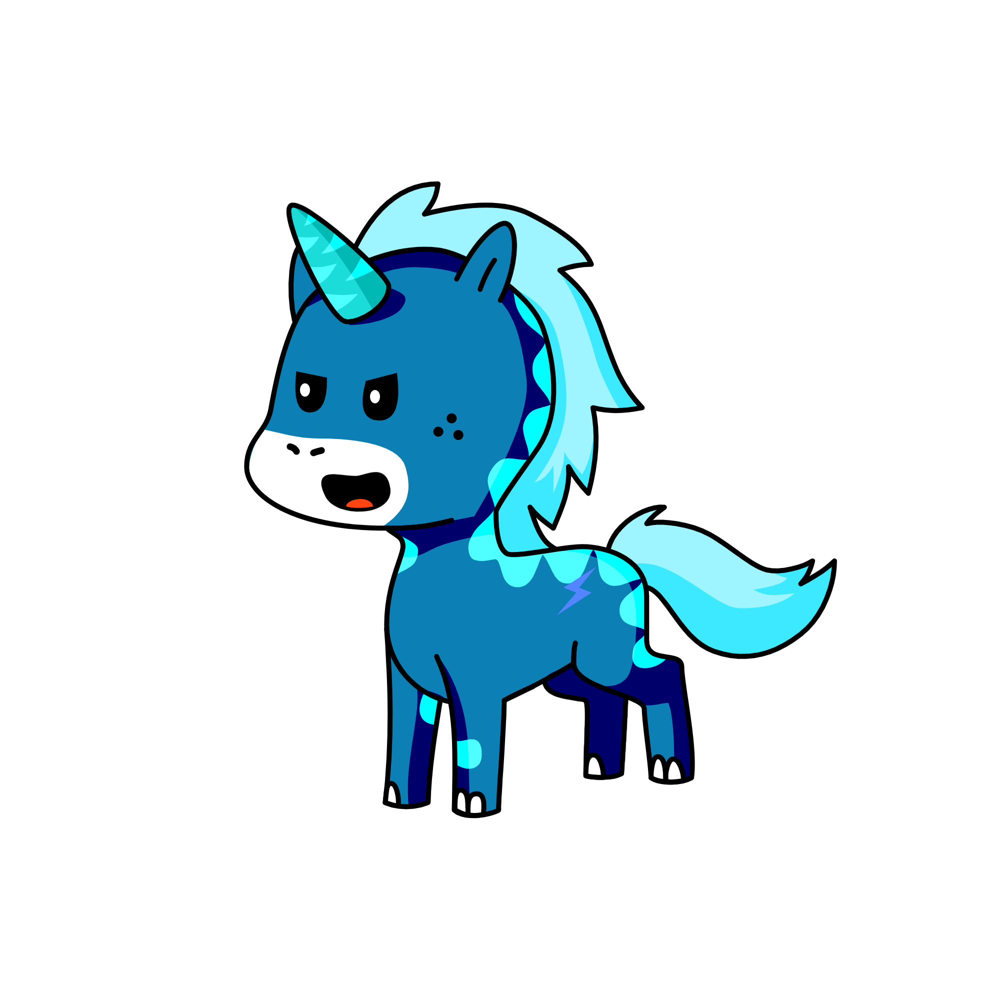 Dino Boy, the unicorn