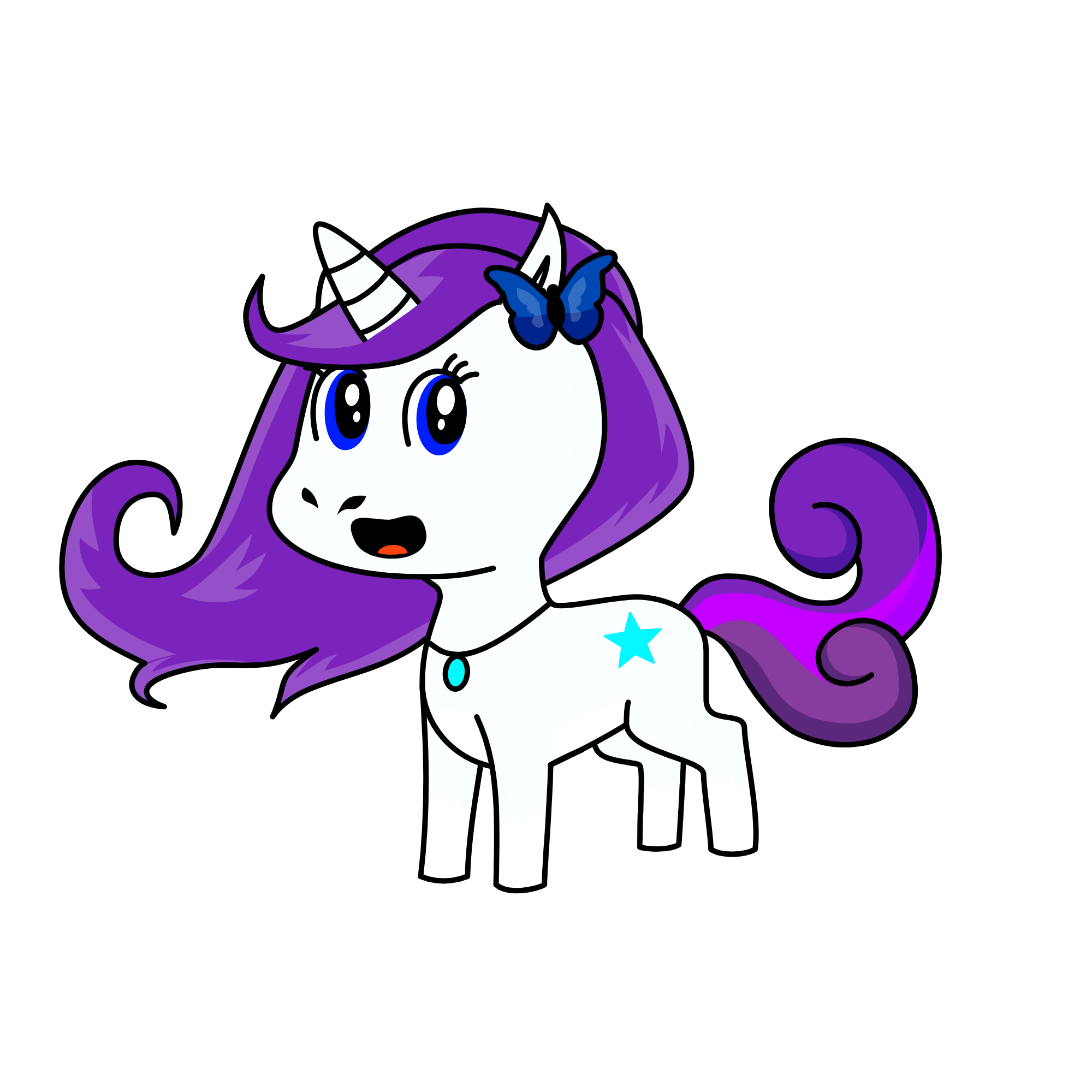 Rairty, the unicorn