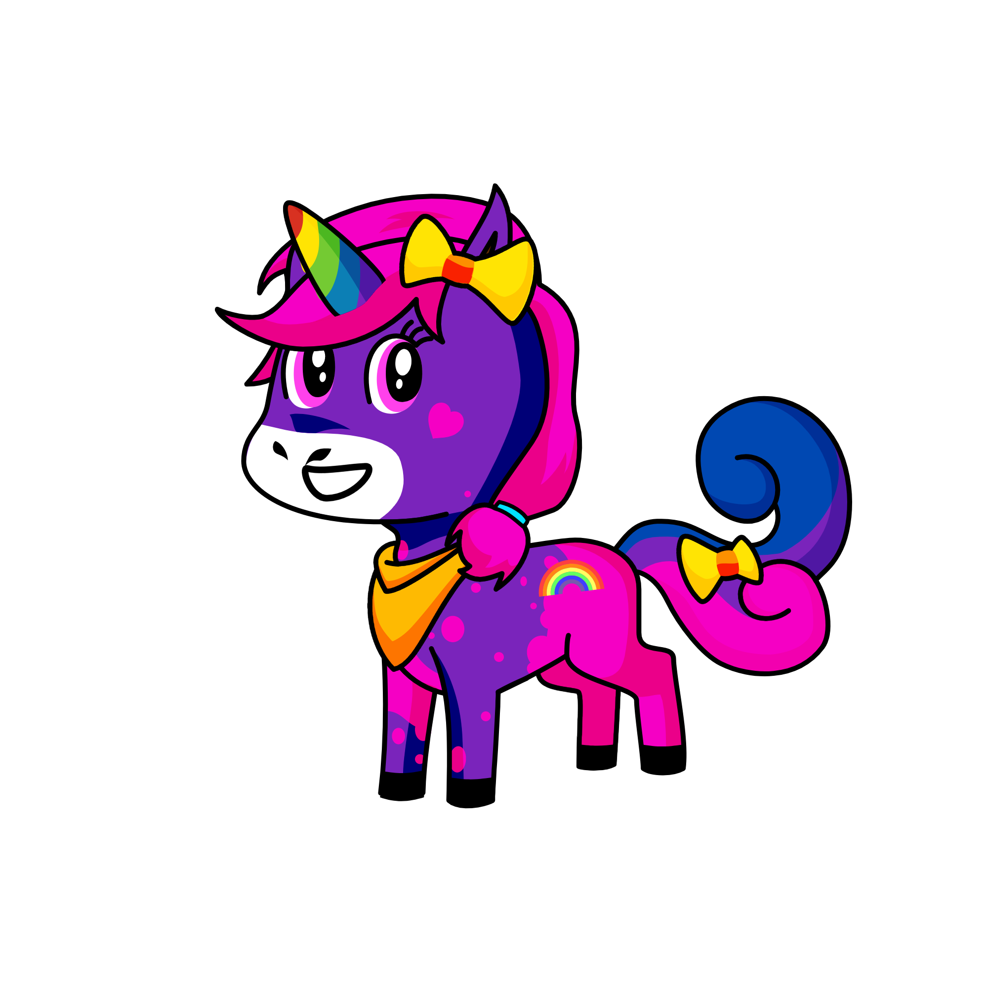 Rainbow!, the unicorn