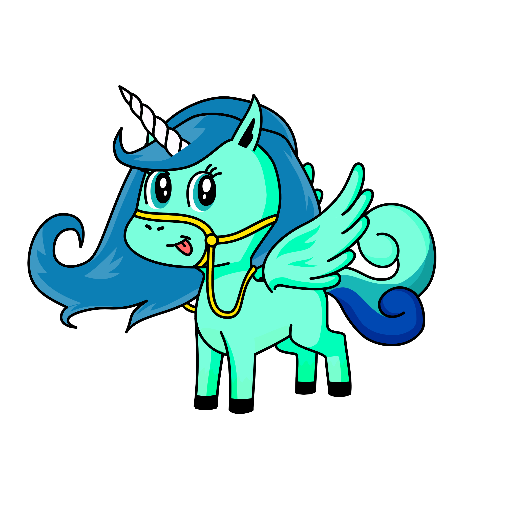 Night Glow, the unicorn