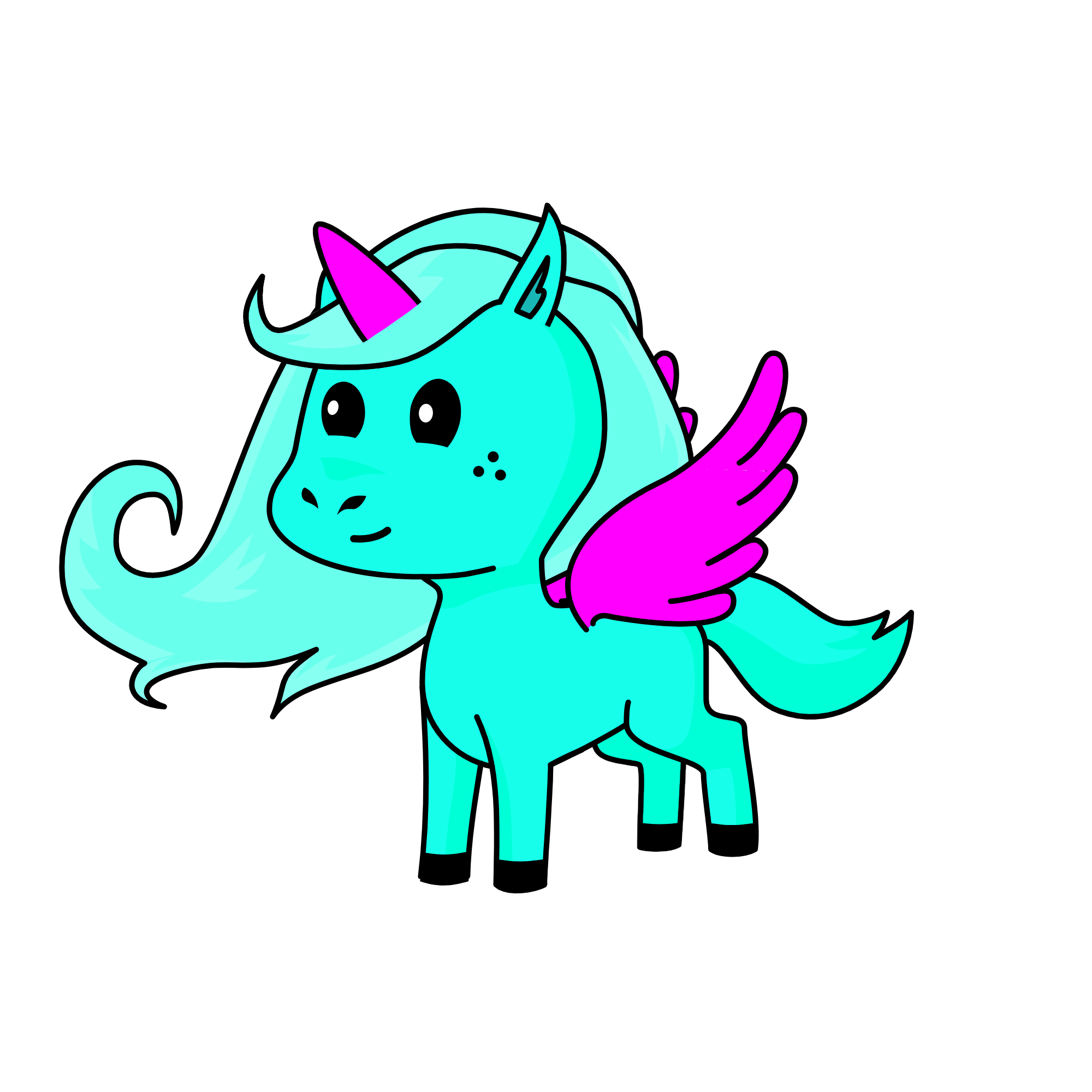 Glow, the unicorn