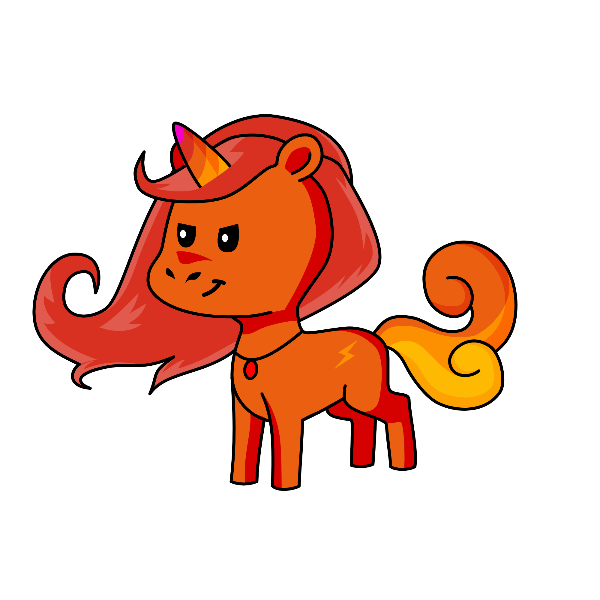 flame, the unicorn