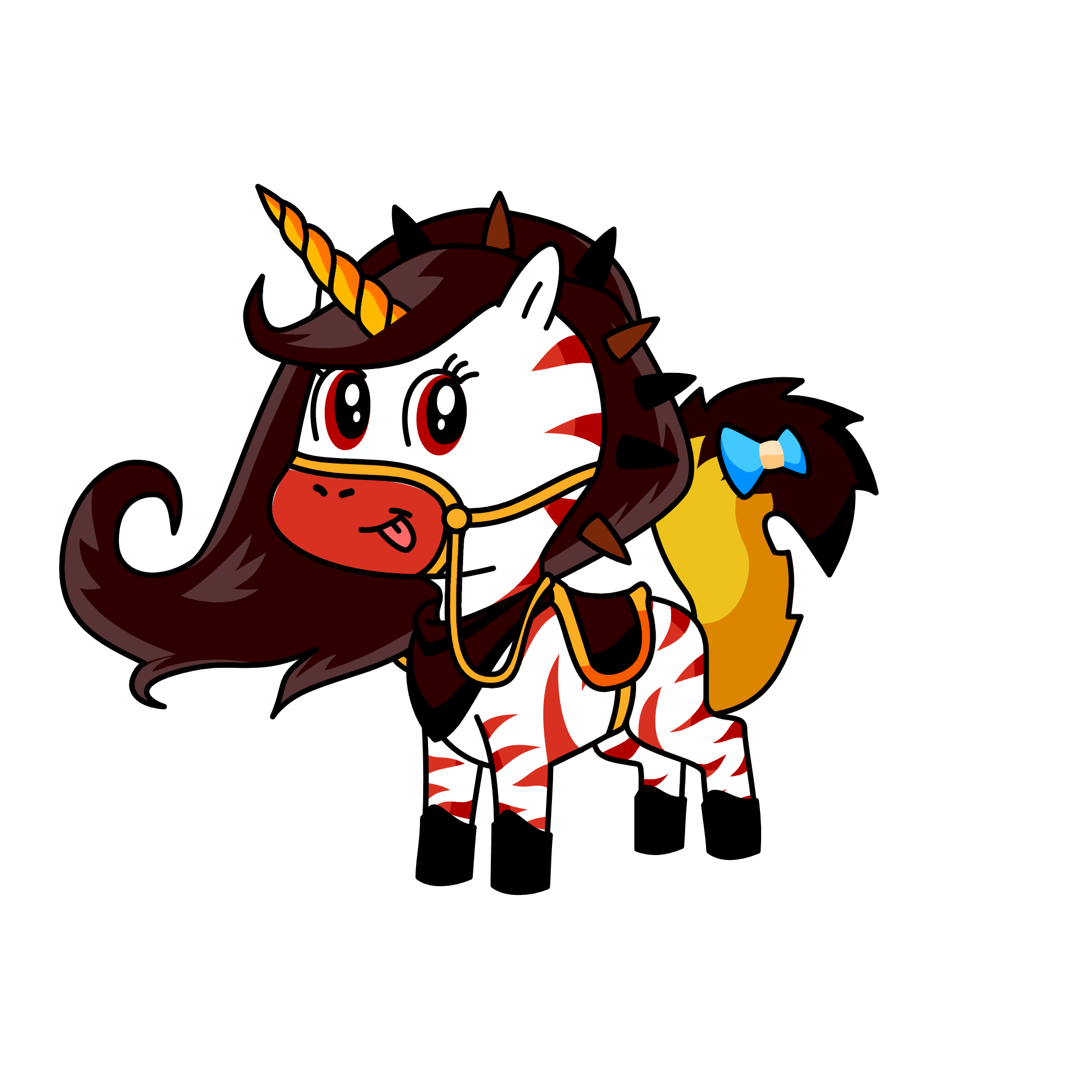 black, the unicorn