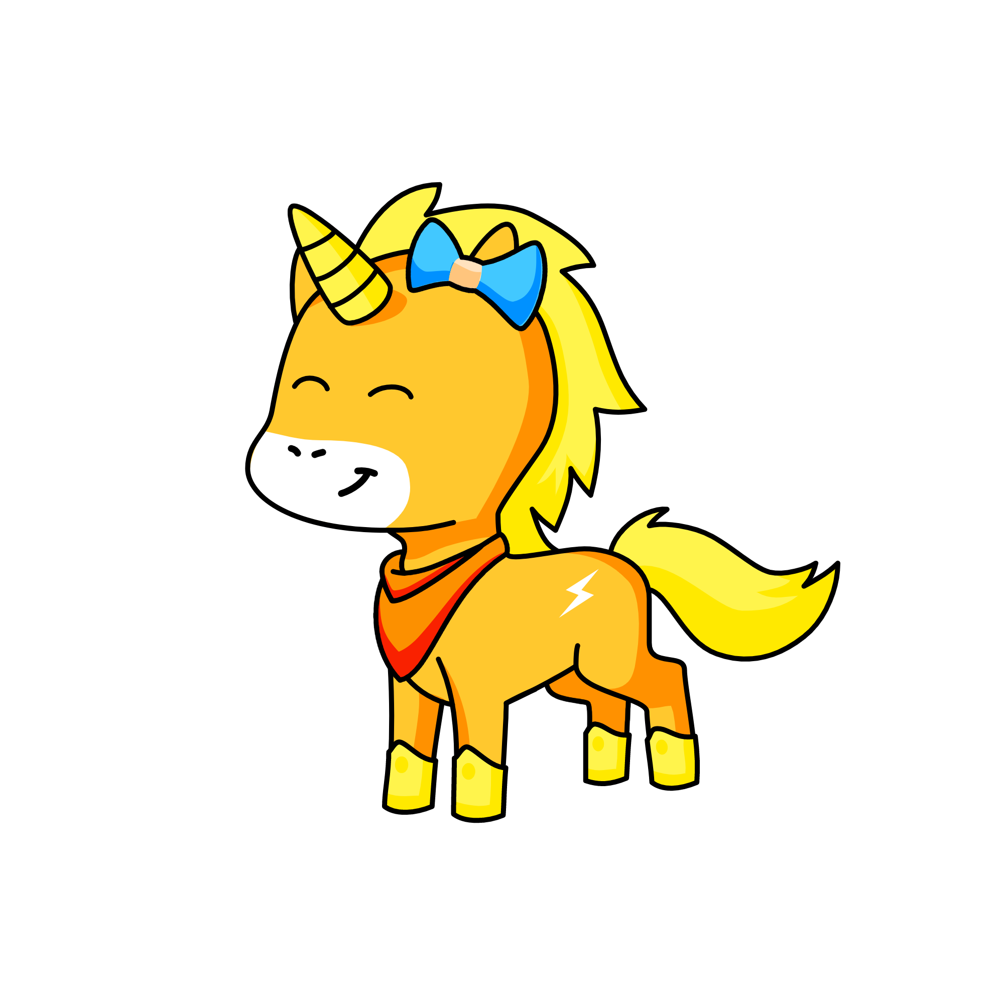 Dasher, the unicorn