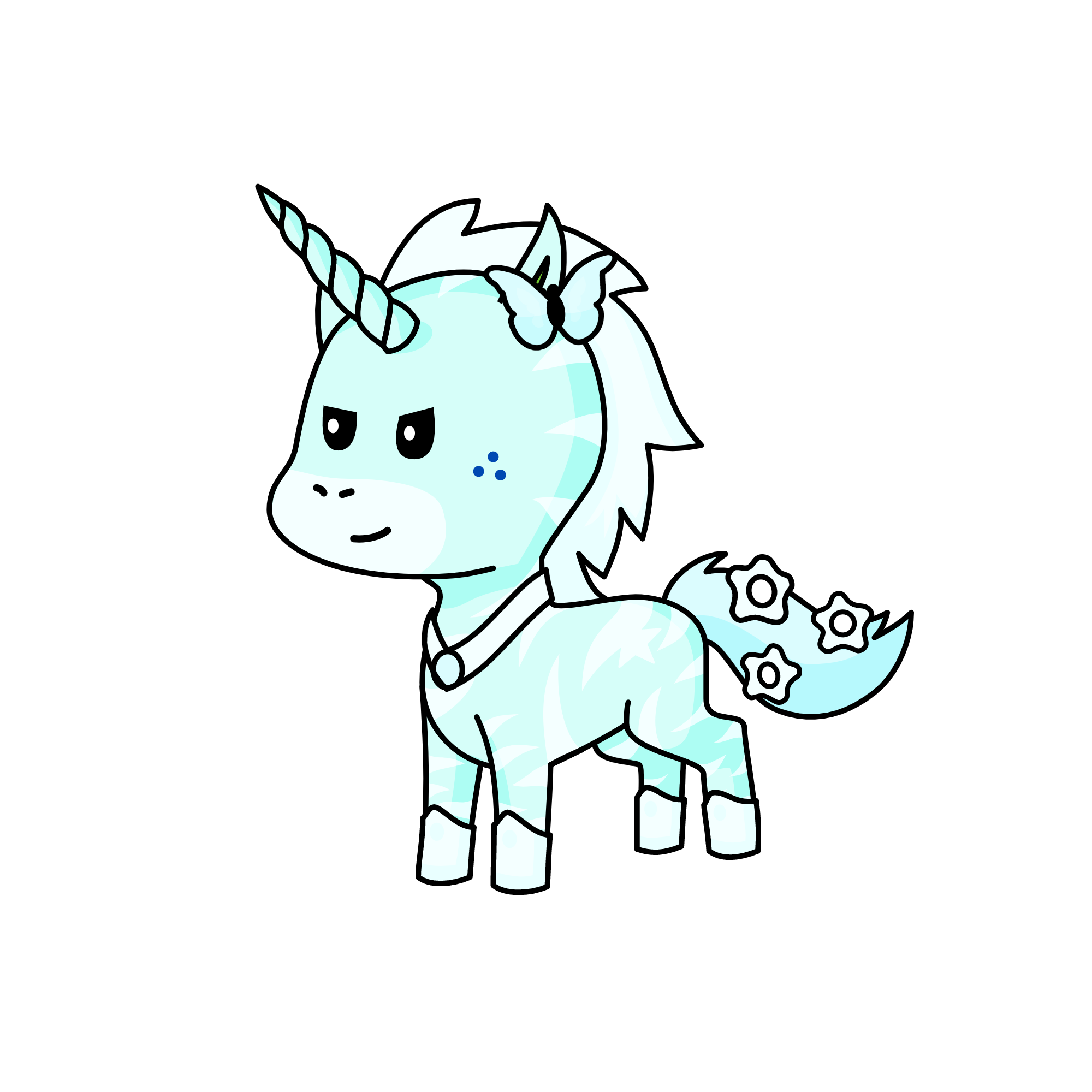 Icicle, the unicorn