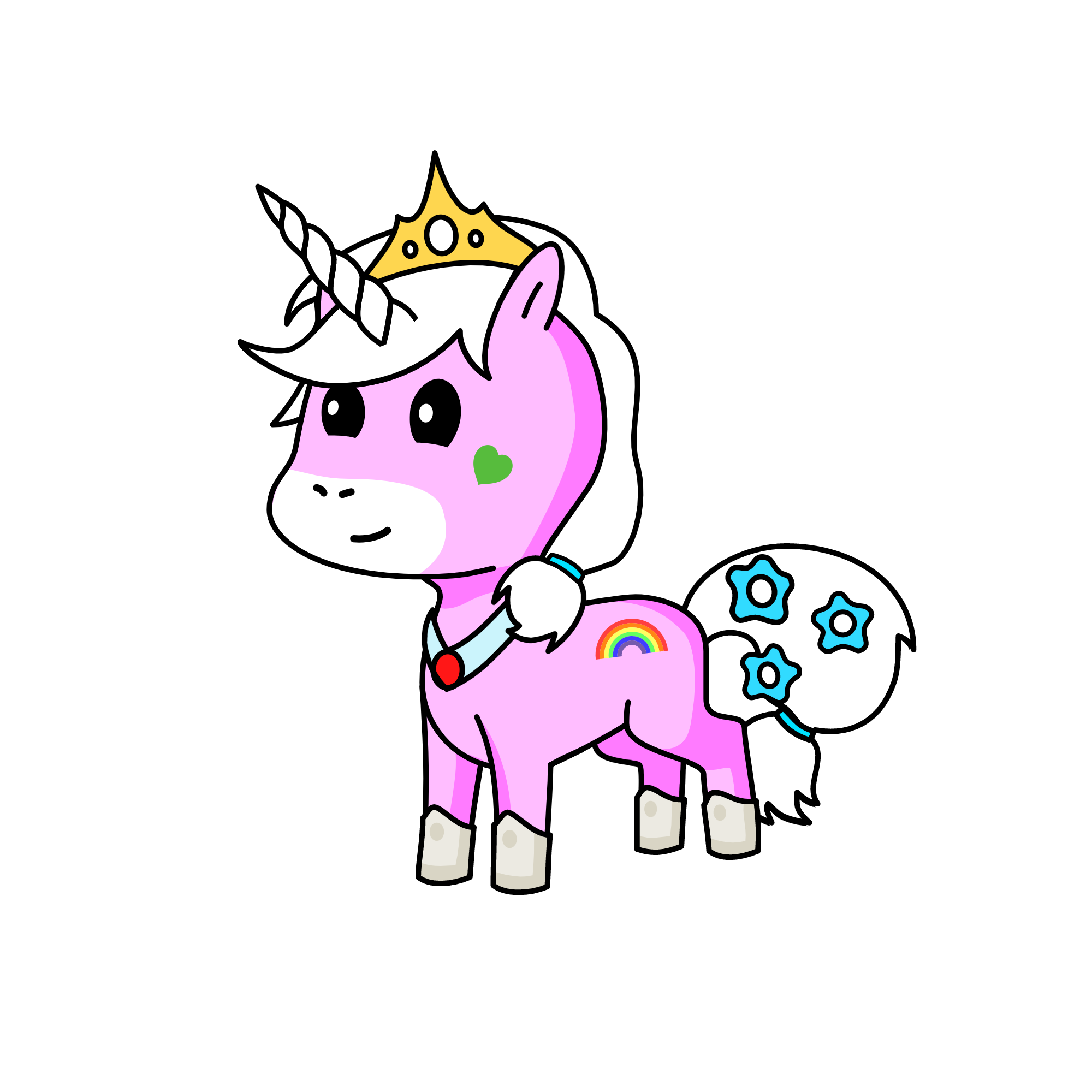 小花, the unicorn