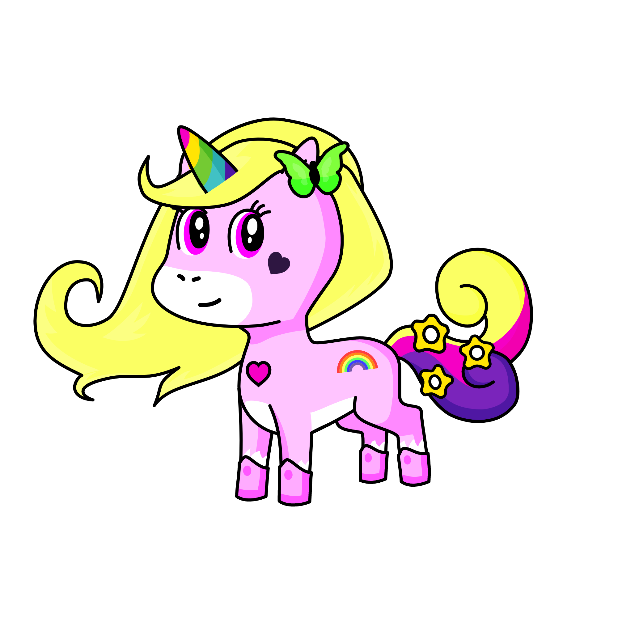 Kelebek, the unicorn