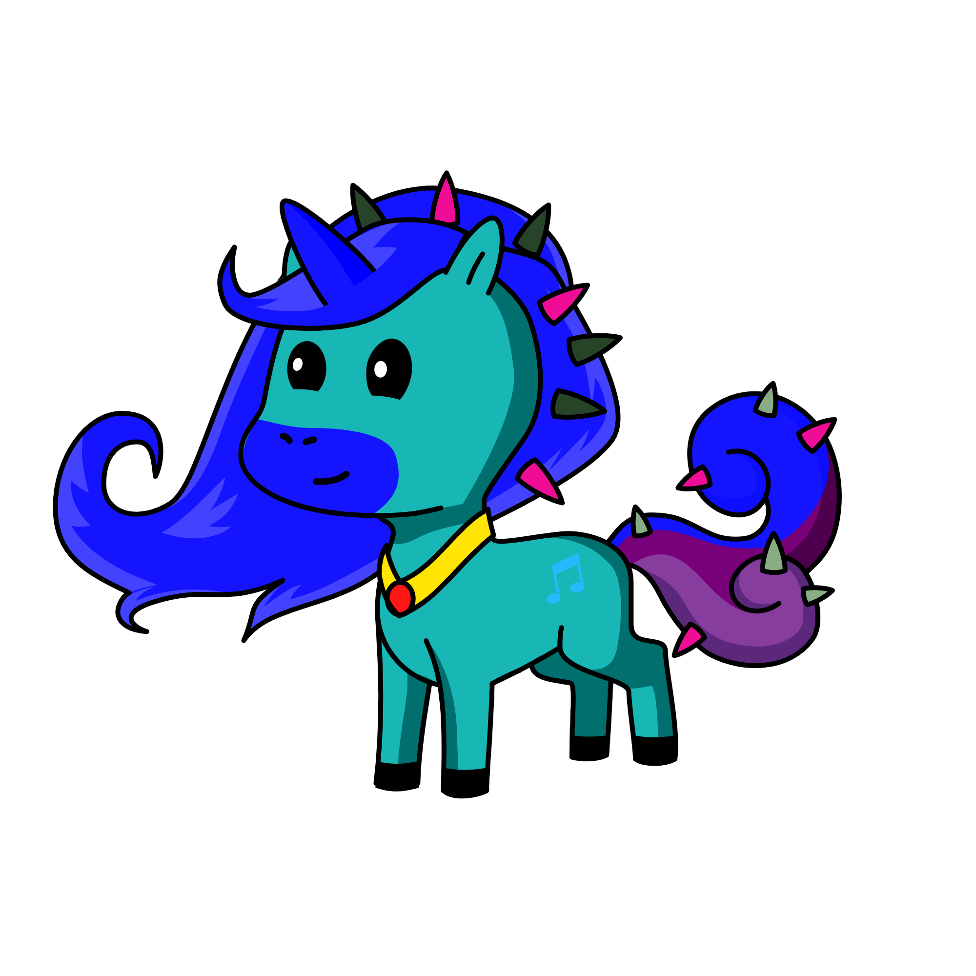 Lagoona Blue, the unicorn