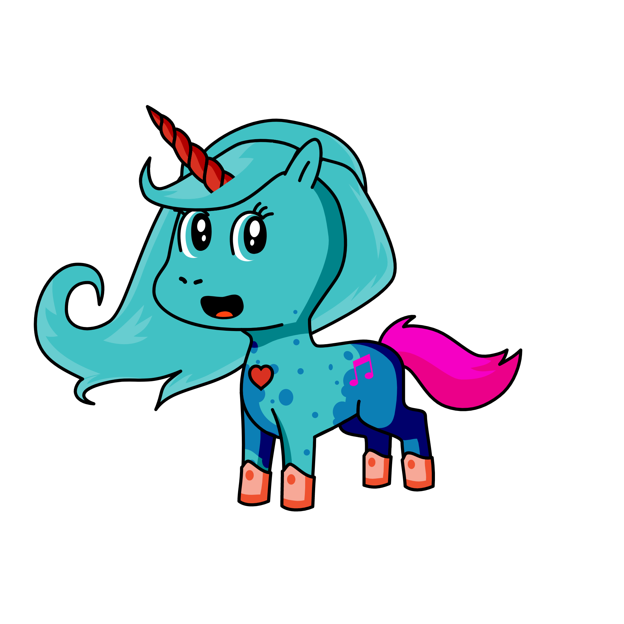 Just call me Miku!, the unicorn