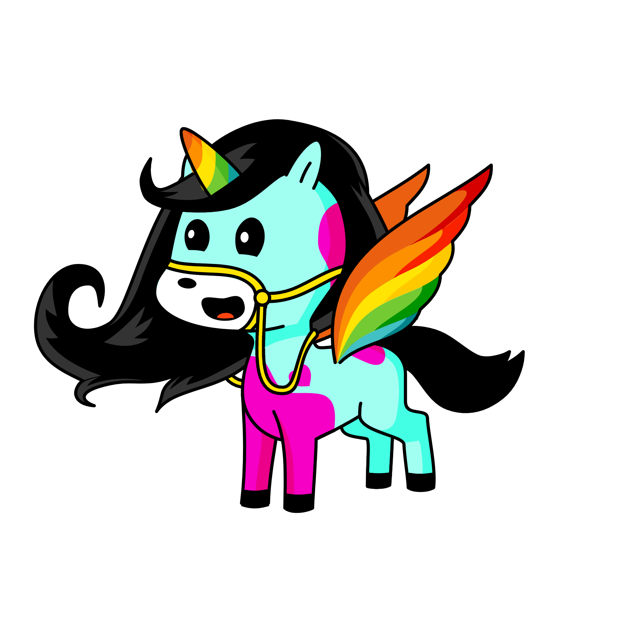 Rainbow Forest Light, the unicorn