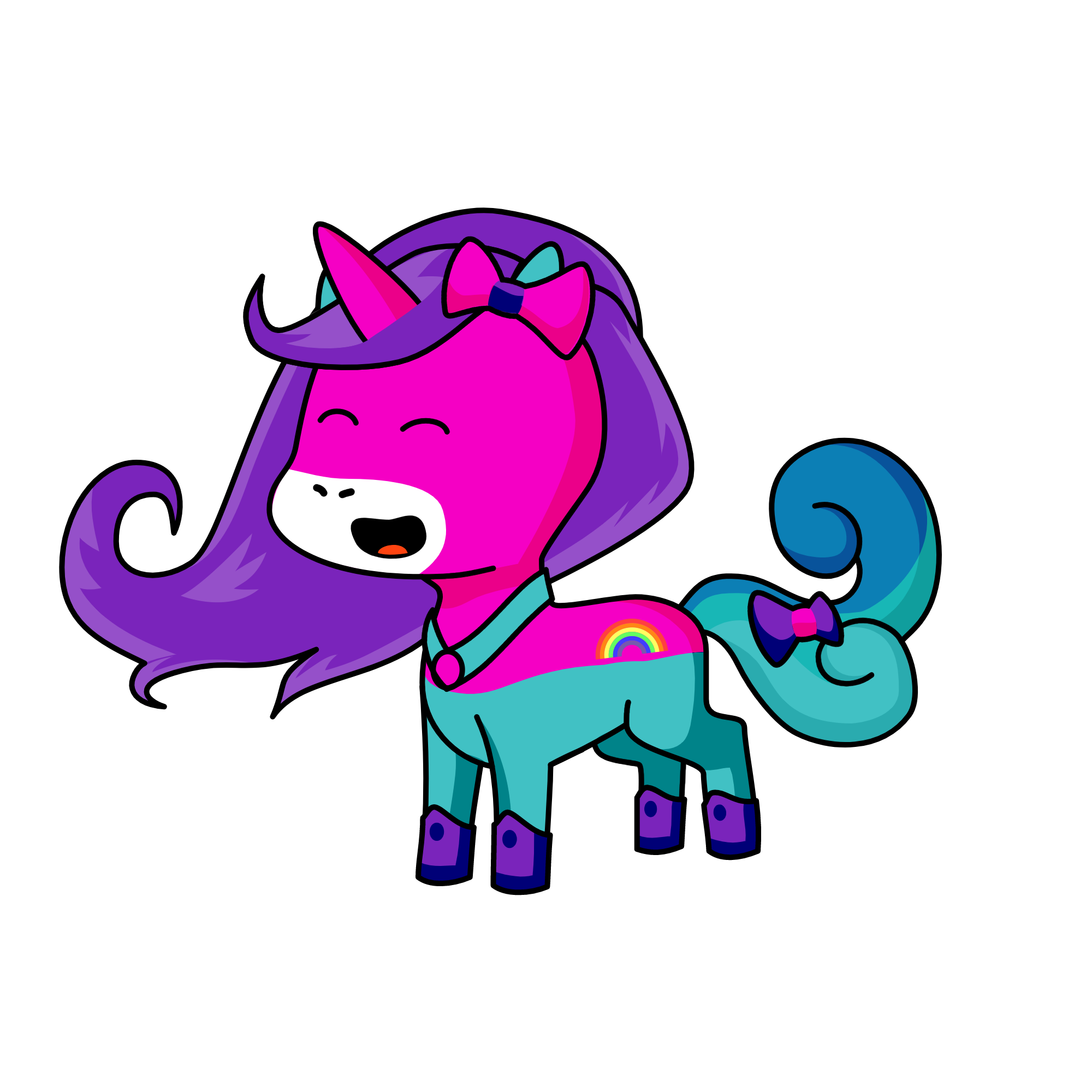 Sparkles, the unicorn