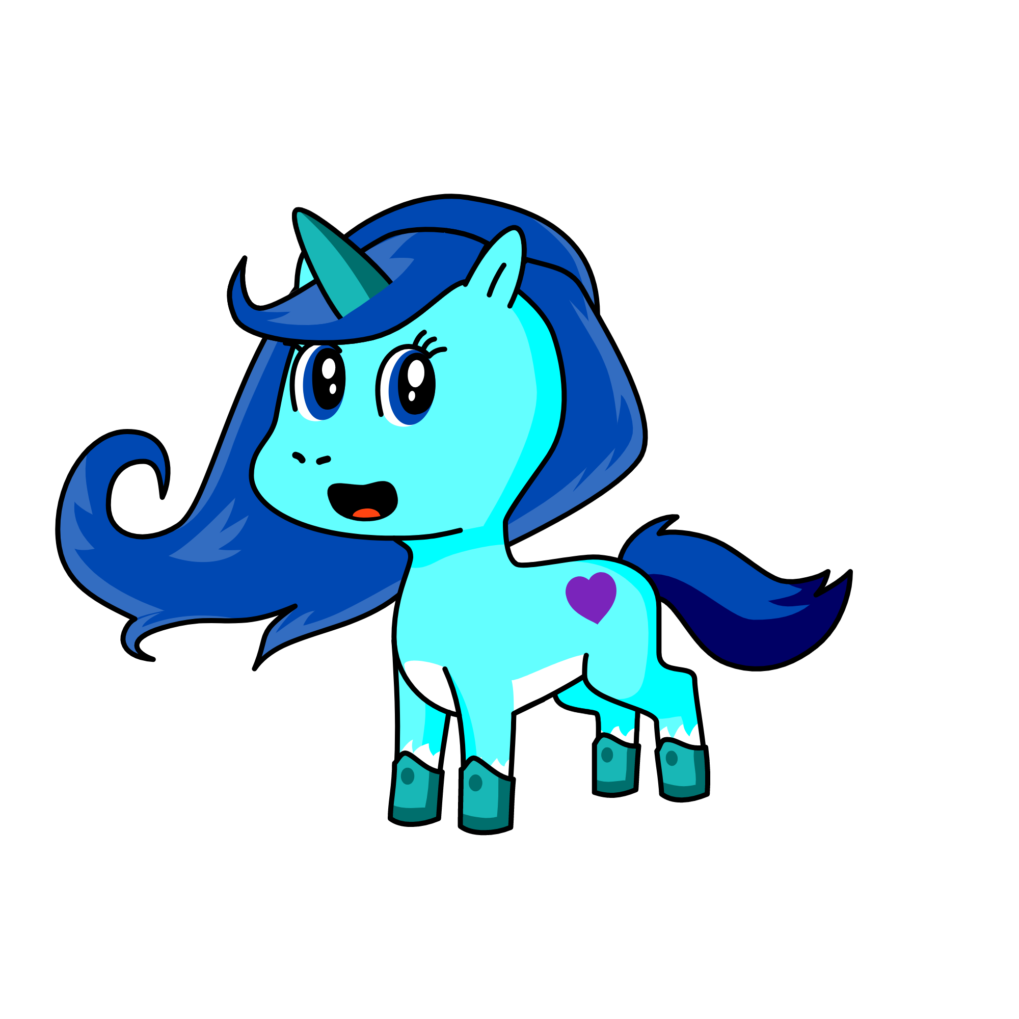 copo nieve, the unicorn