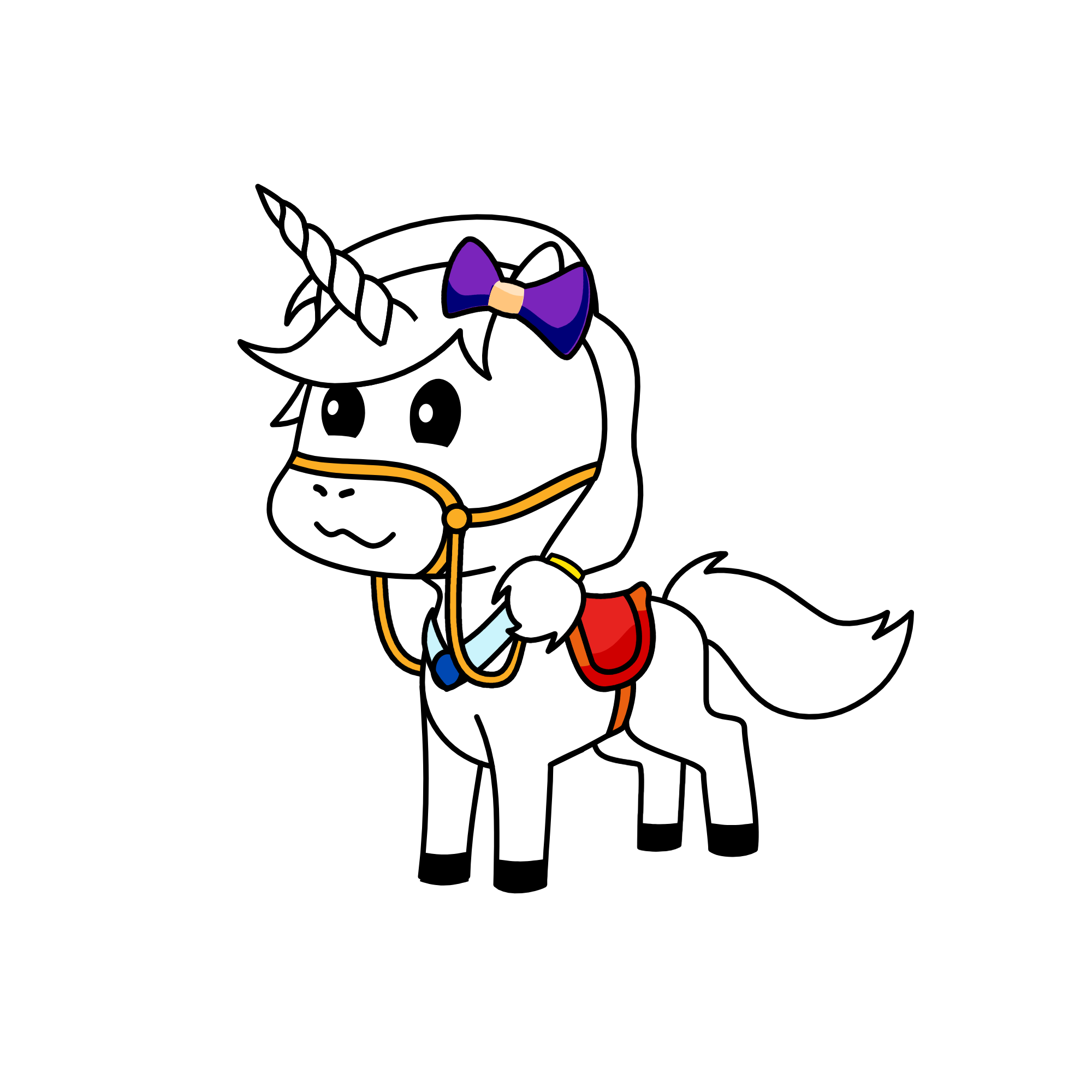 snowy, the unicorn