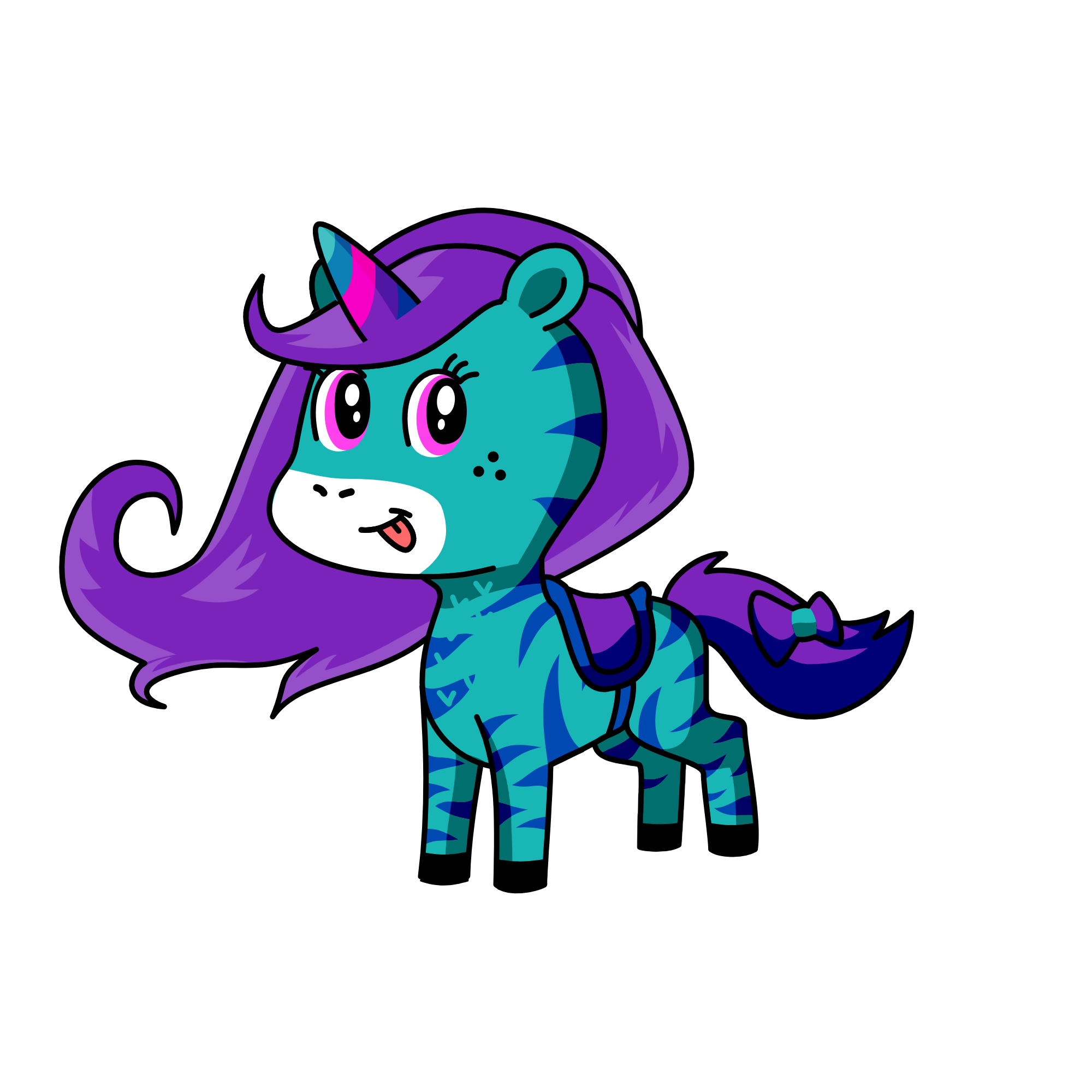 bluey, the unicorn