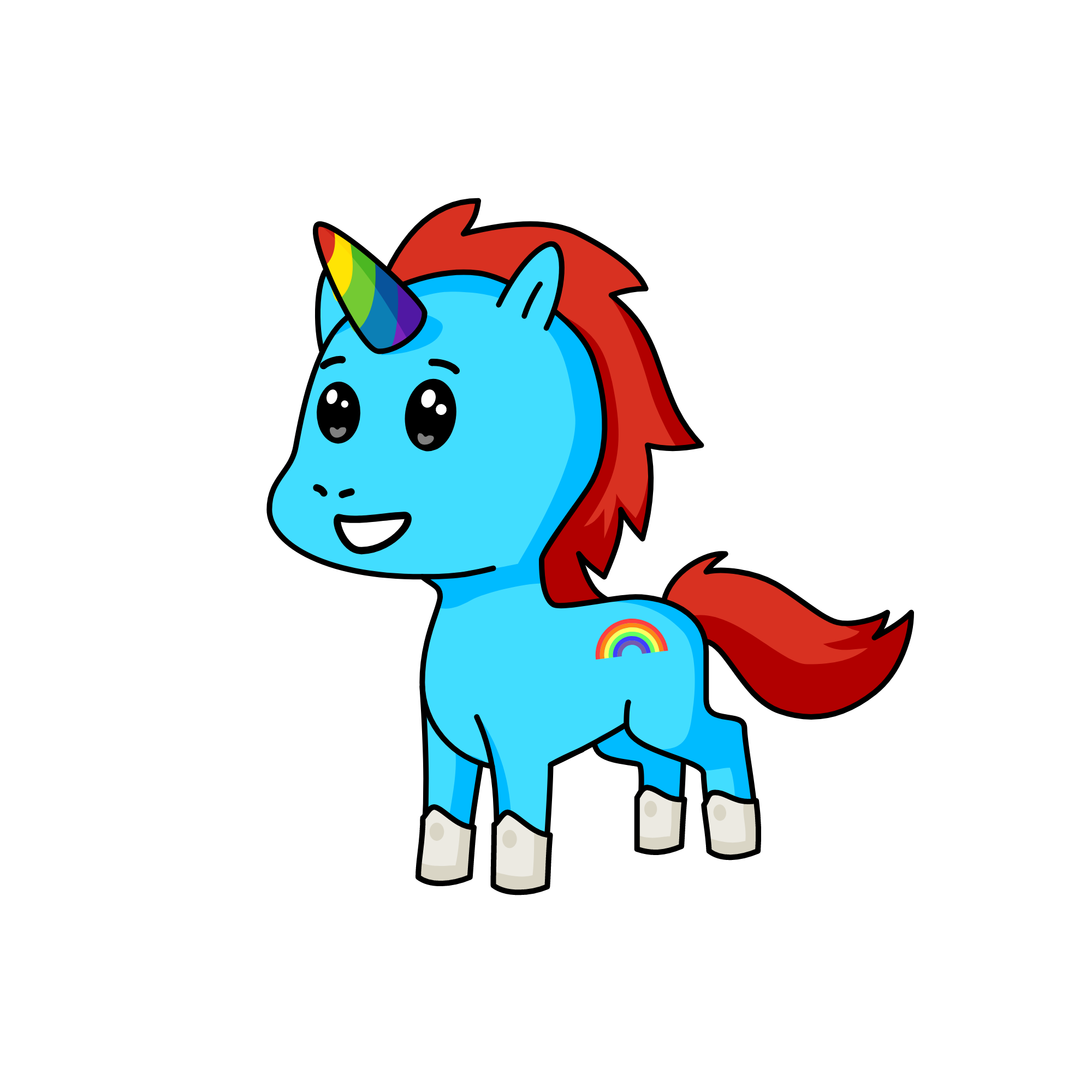 Rainbow Dash, the unicorn