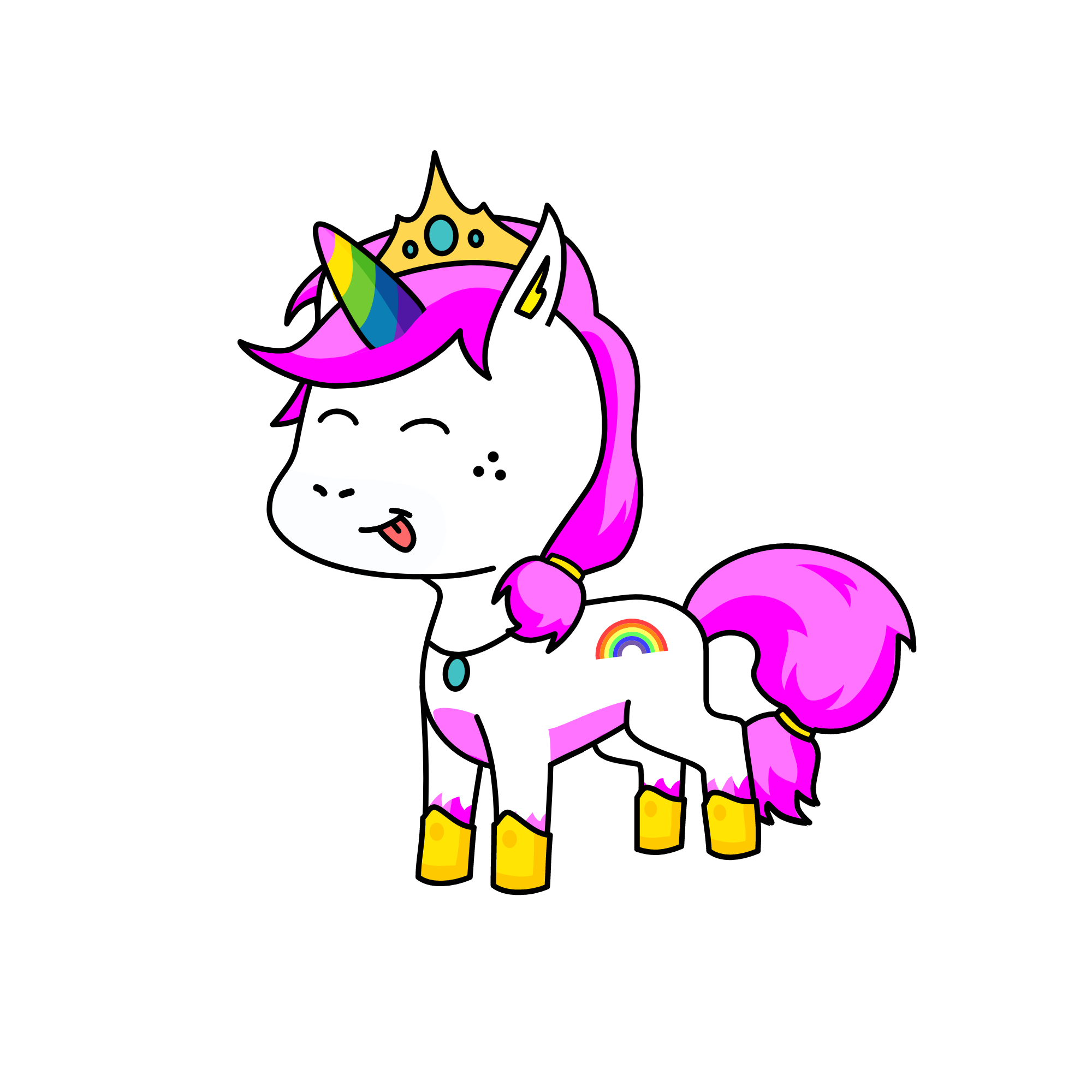 messy, the unicorn