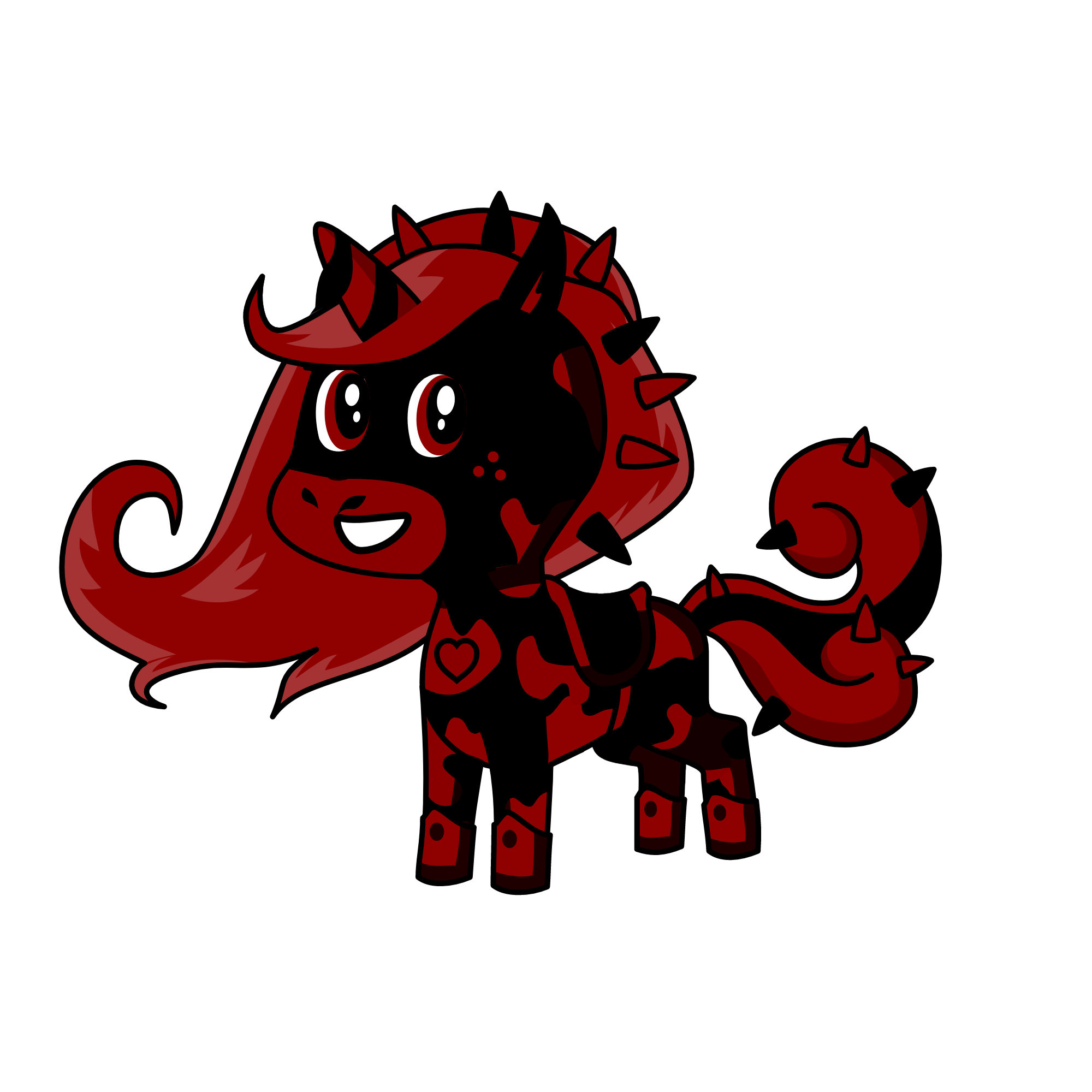 Maroon, the unicorn