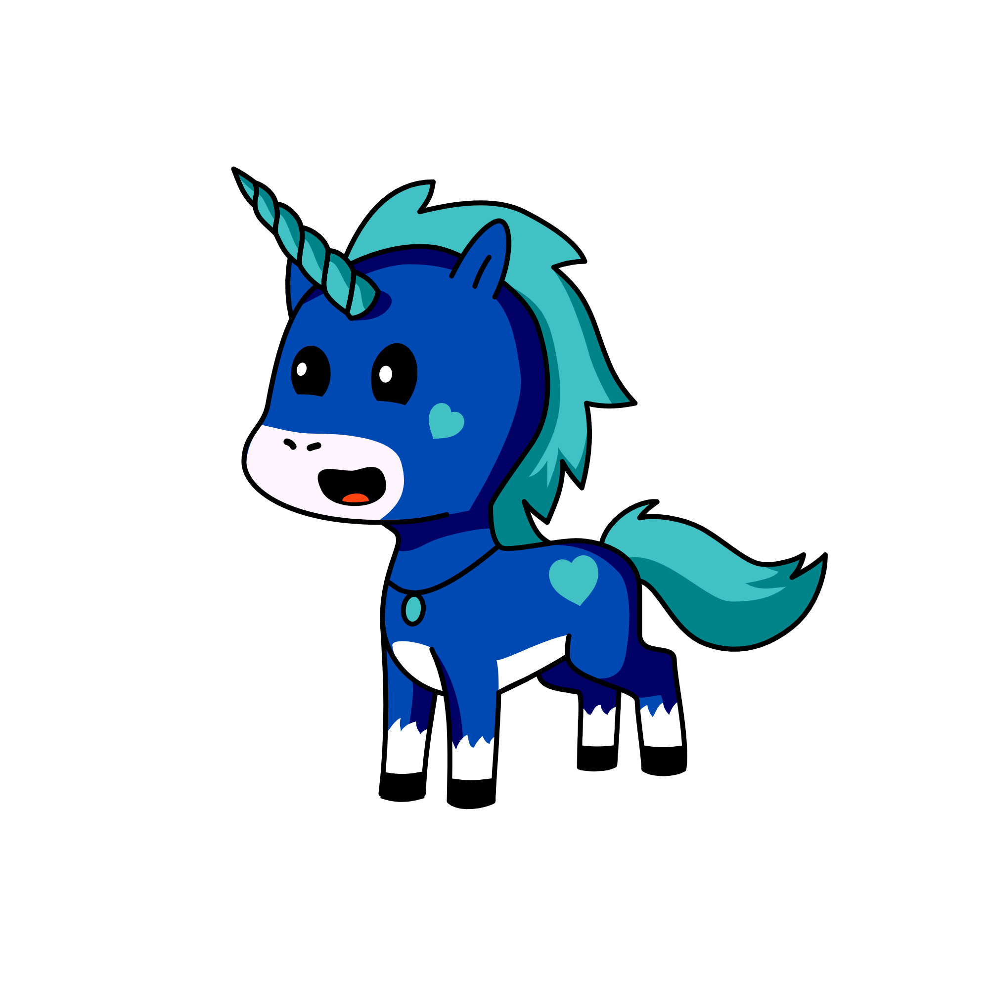 Bluenicorn, the unicorn