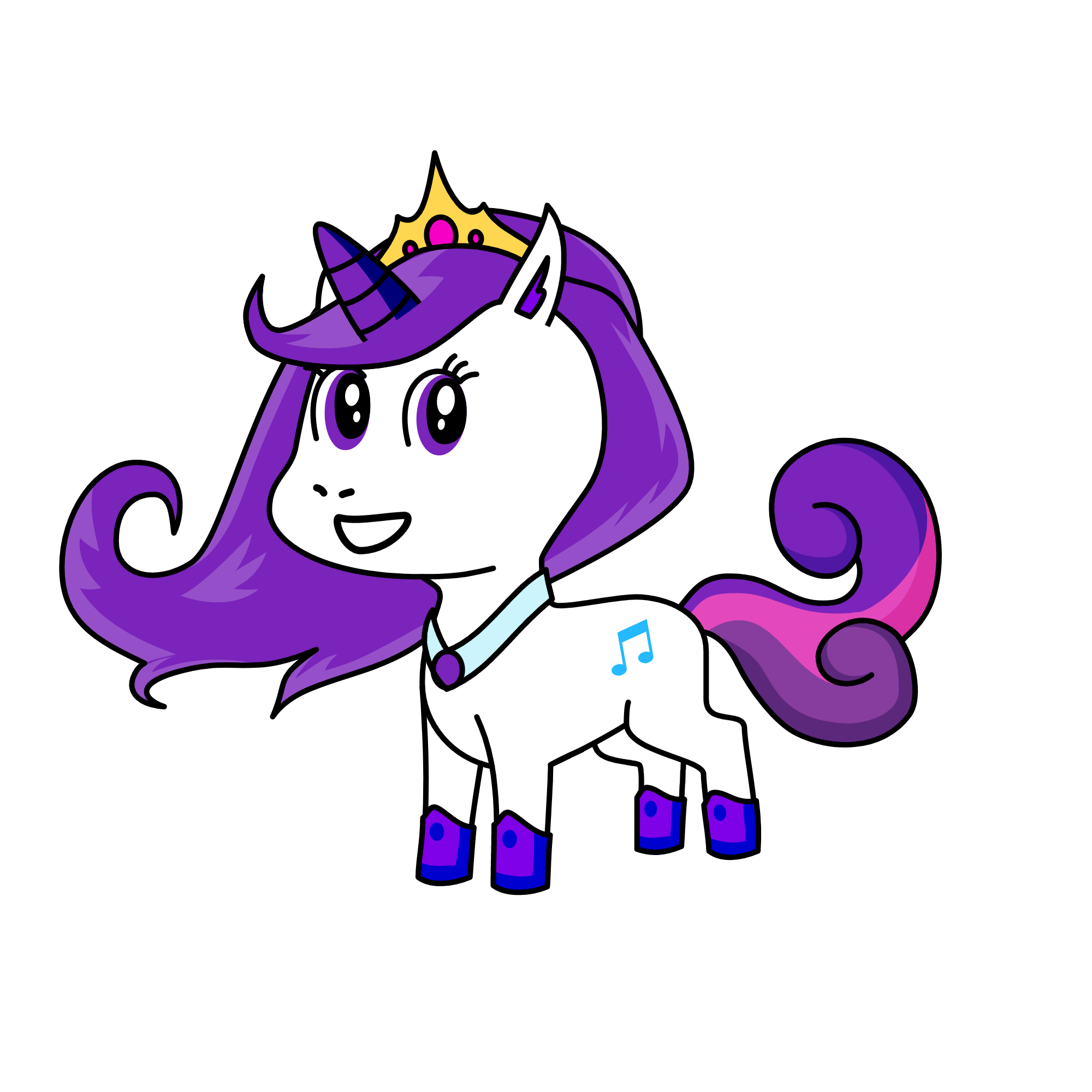 نن, the unicorn