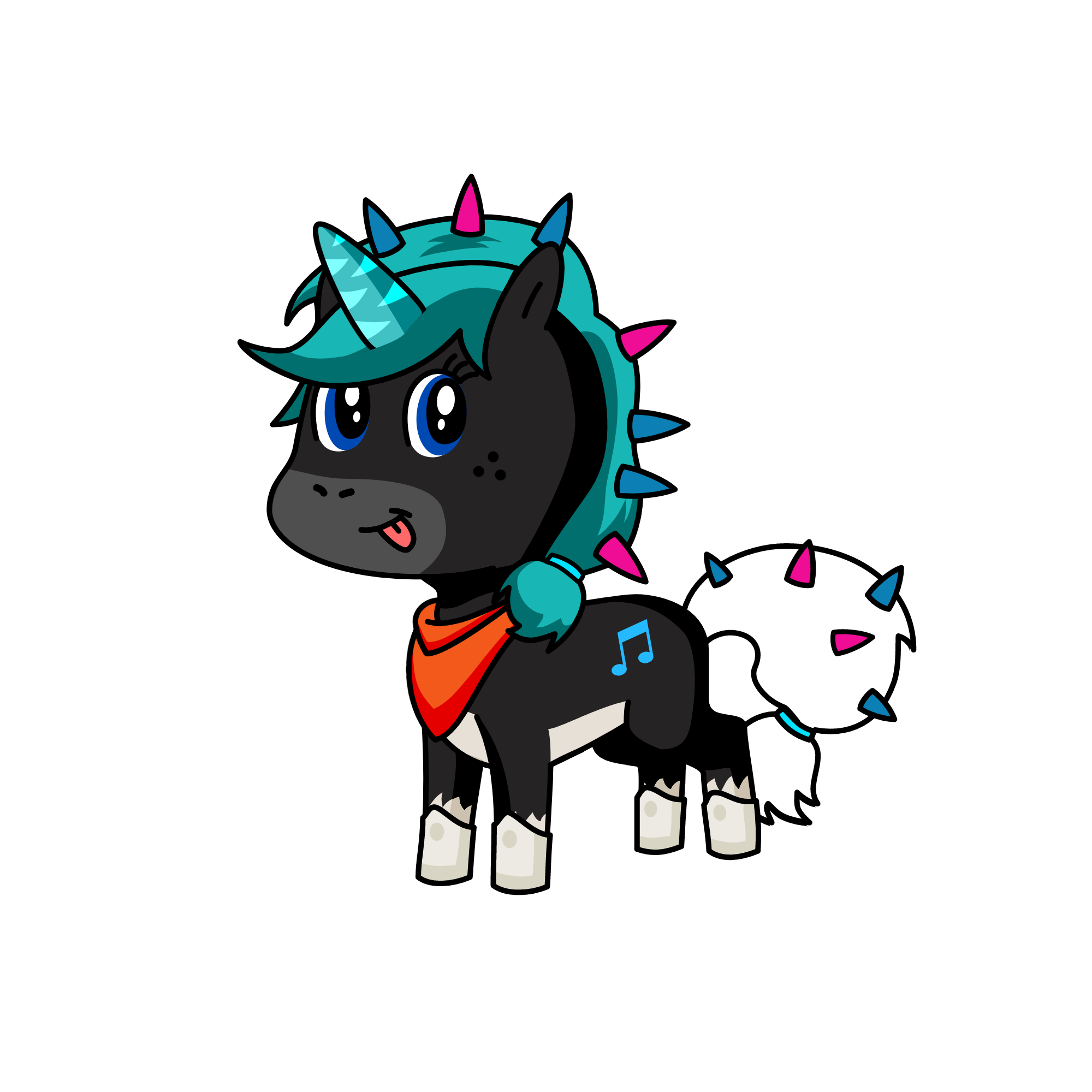 Night corn, the unicorn