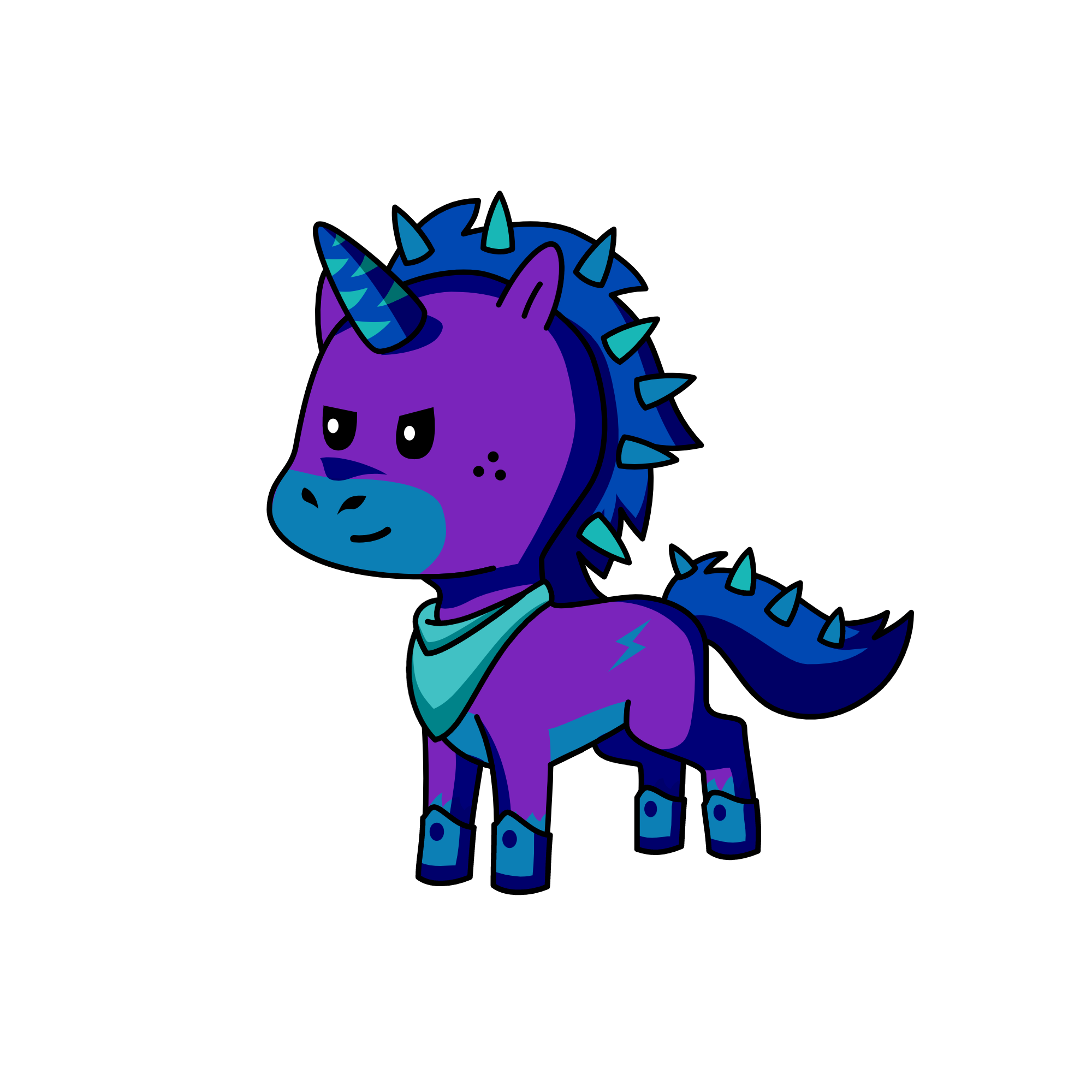 Darky, the unicorn