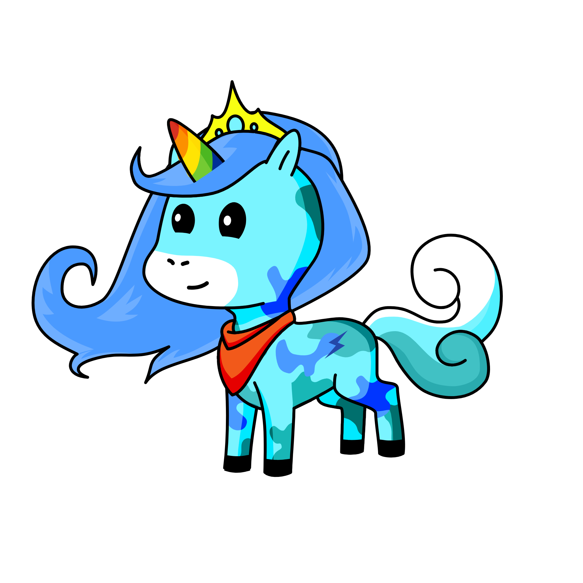 Ice crystal, the unicorn