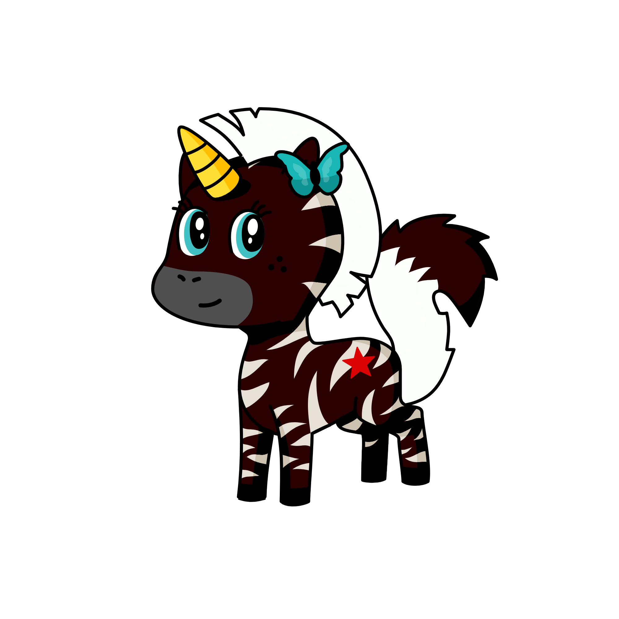 Princess Zebrie, the unicorn