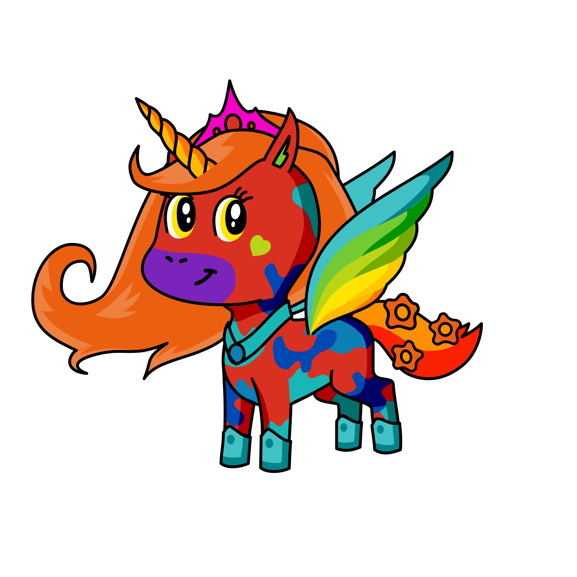 rainbow, the unicorn